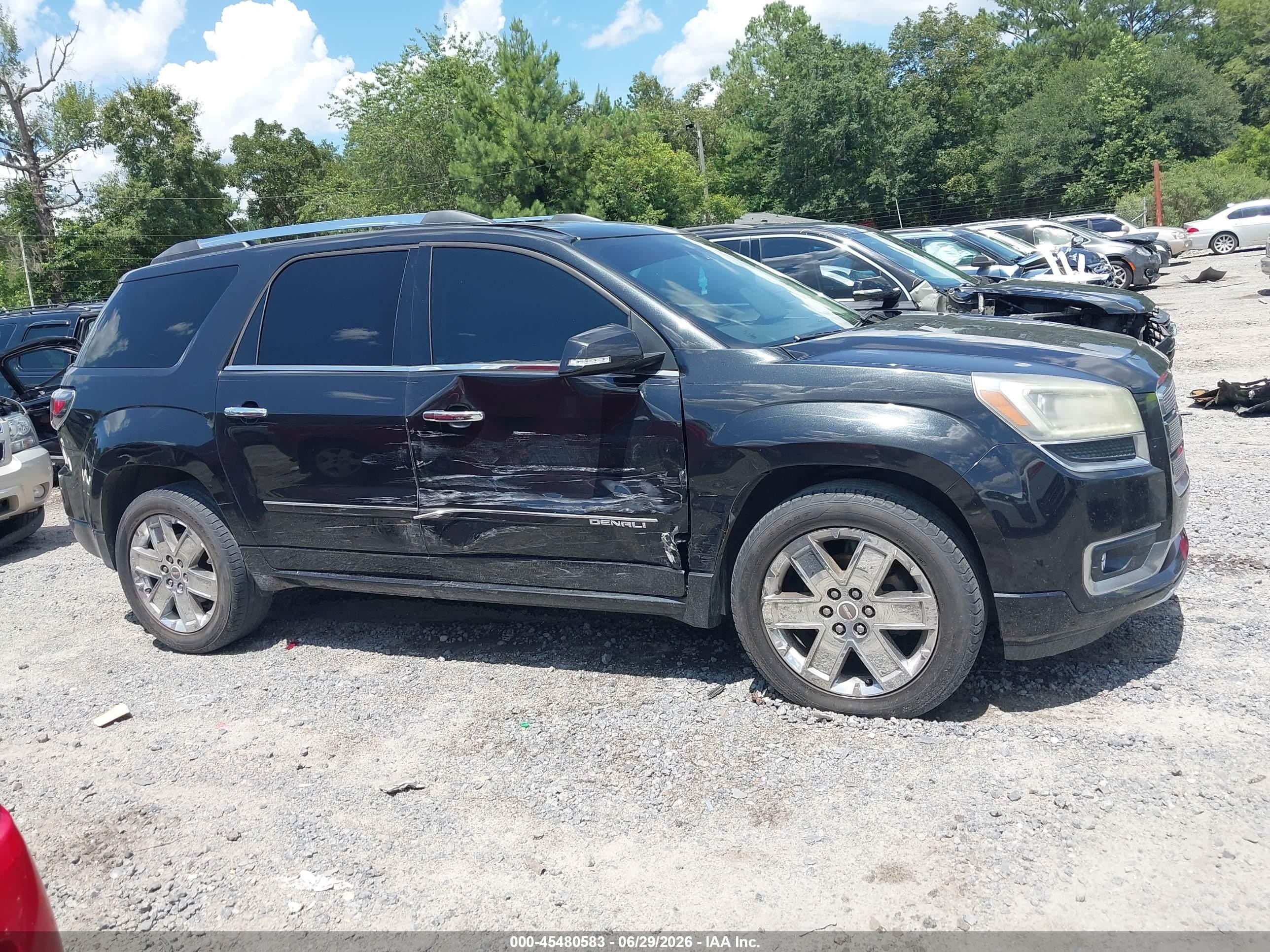 2014 Gmc Acadia Denali Black vin: 1GKKRTKD9EJ292589
