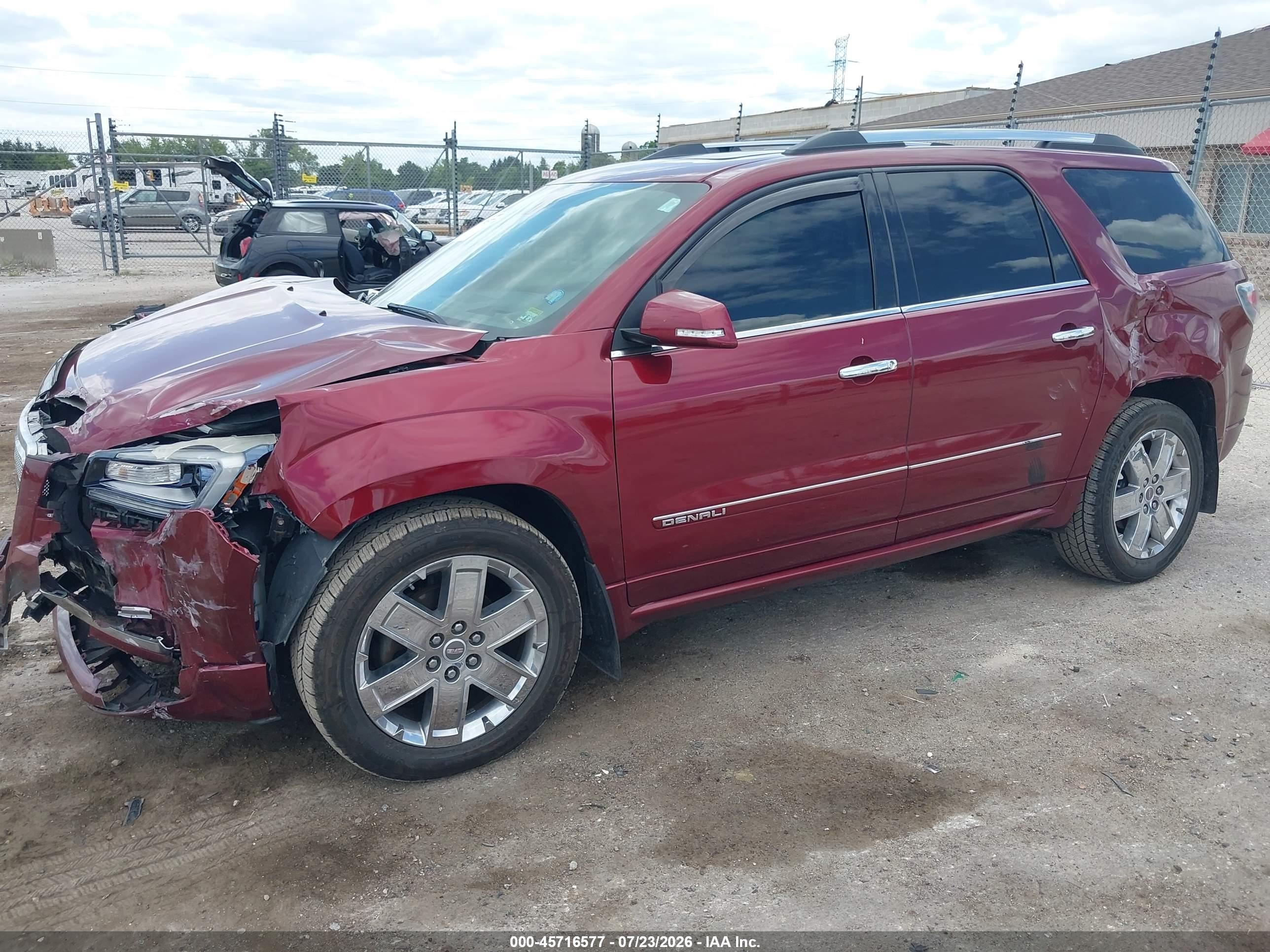 2015 Gmc Acadia Denali Красный vin: 1GKKRTKD9FJ148655