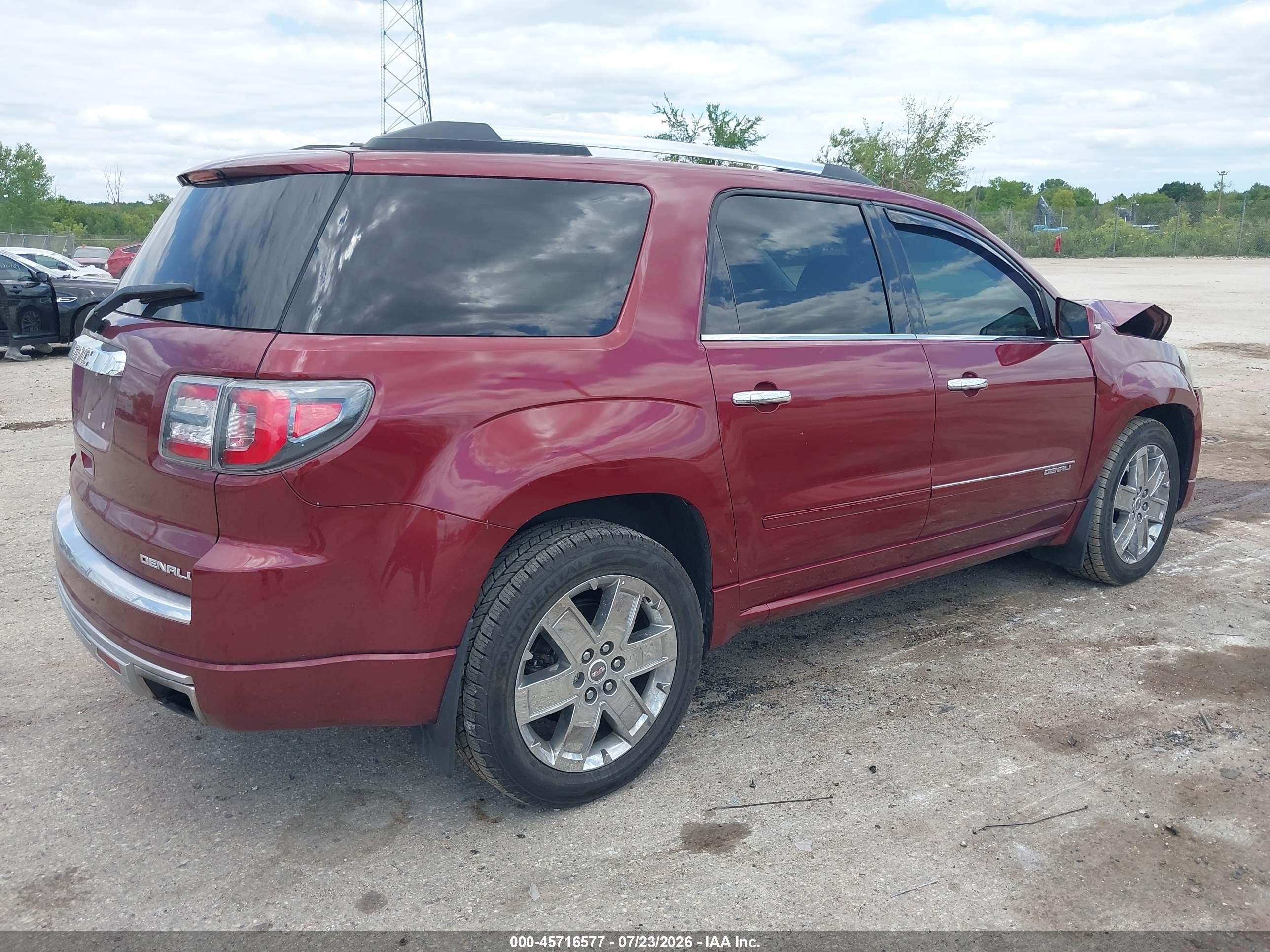 2015 Gmc Acadia Denali Красный vin: 1GKKRTKD9FJ148655