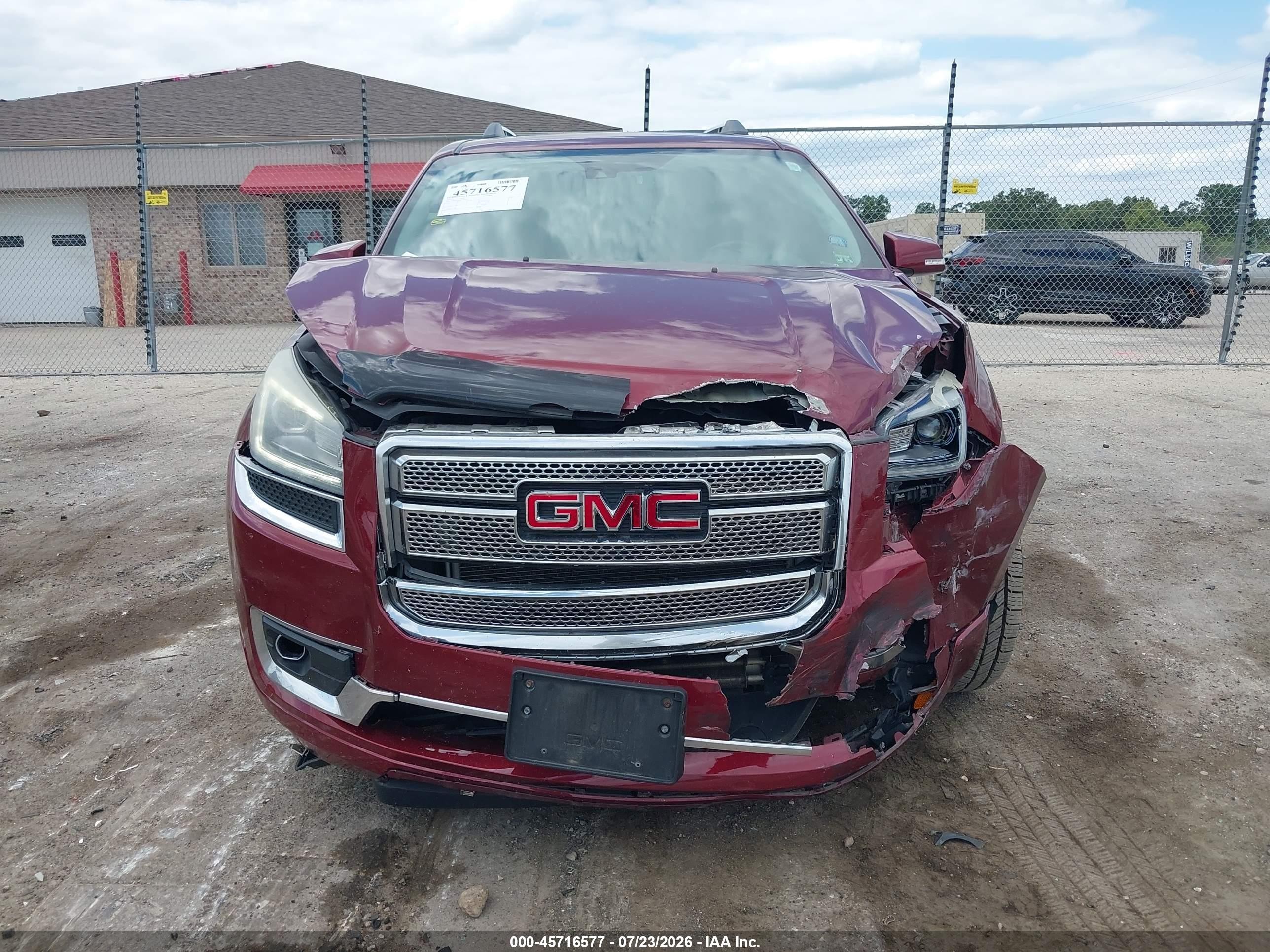 2015 Gmc Acadia Denali Красный vin: 1GKKRTKD9FJ148655