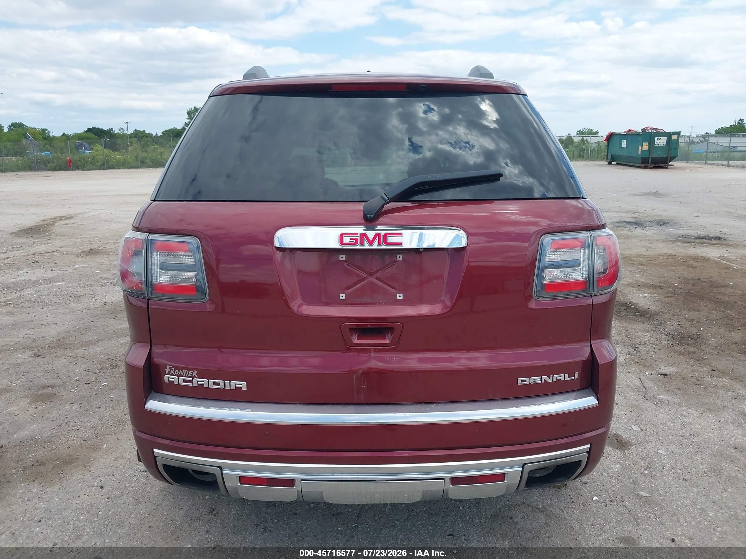 2015 Gmc Acadia Denali Красный vin: 1GKKRTKD9FJ148655
