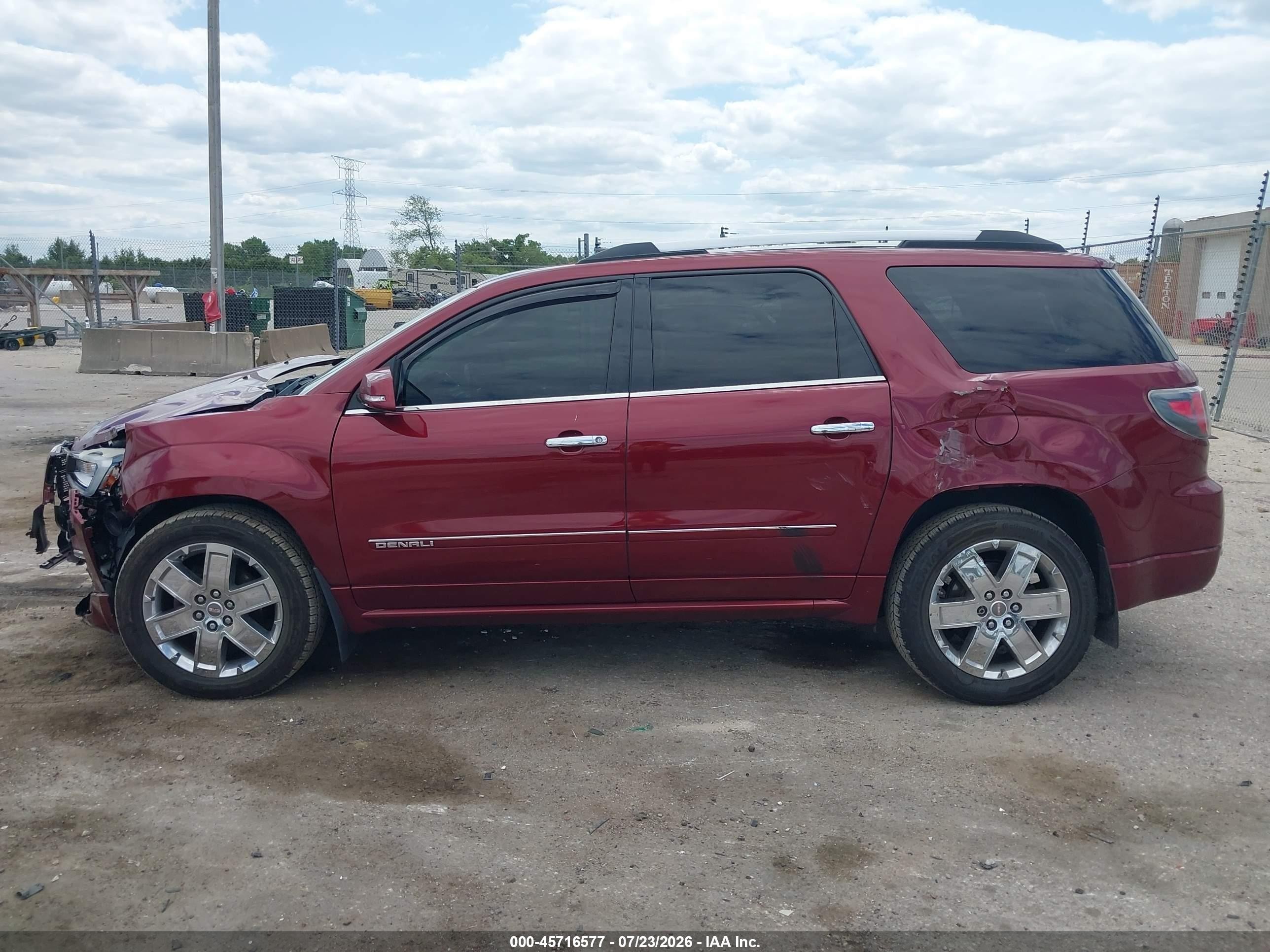 2015 Gmc Acadia Denali Красный vin: 1GKKRTKD9FJ148655
