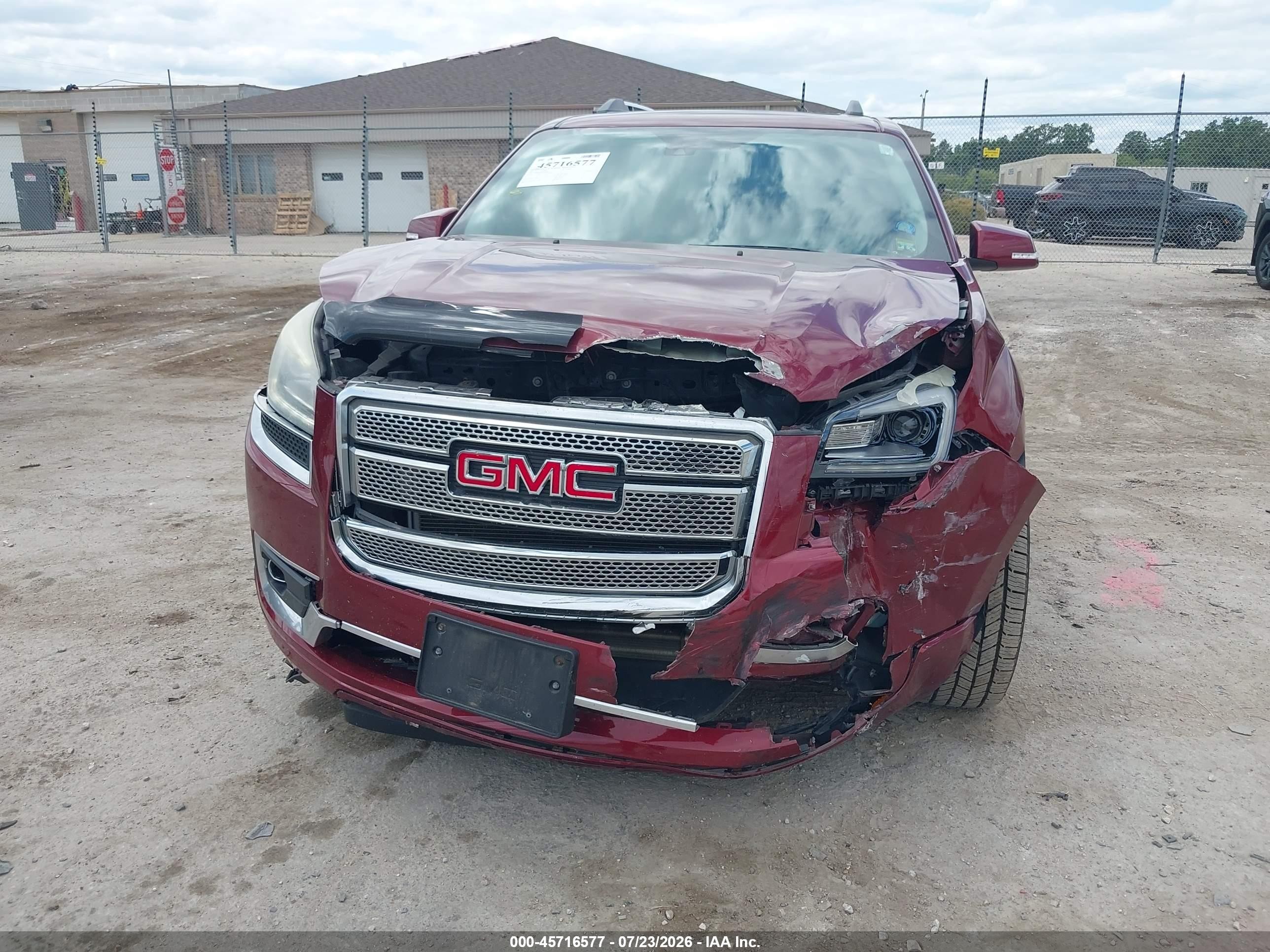 2015 Gmc Acadia Denali Красный vin: 1GKKRTKD9FJ148655
