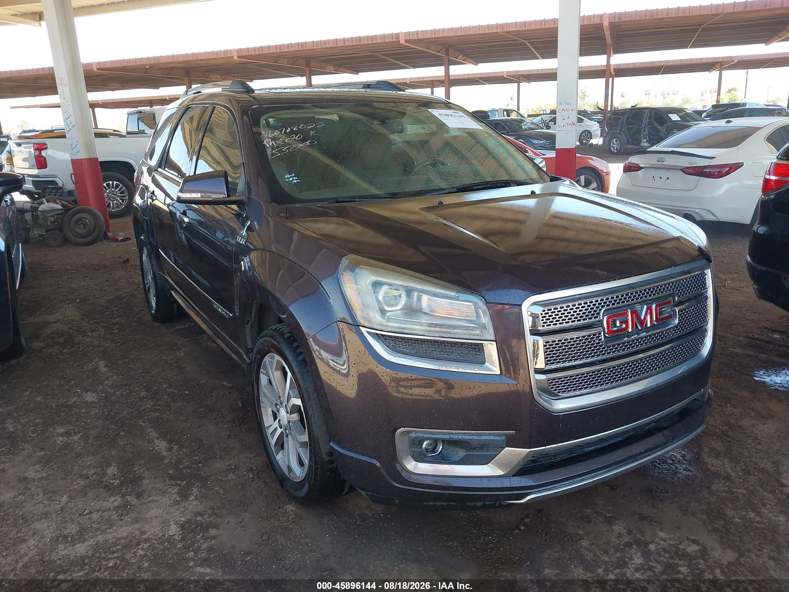 2015 Gmc Acadia Denali Gray vin: 1GKKRTKD9FJ217358