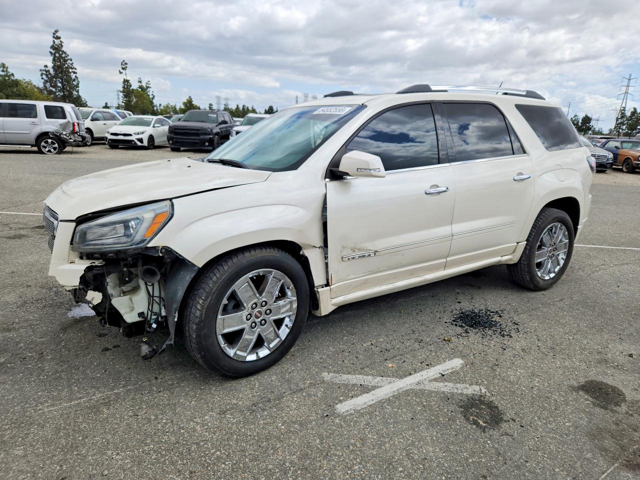 2013 Gmc Acadia Denali White vin: 1GKKRTKDXDJ146006