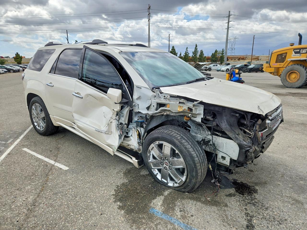 2013 Gmc Acadia Denali White vin: 1GKKRTKDXDJ146006