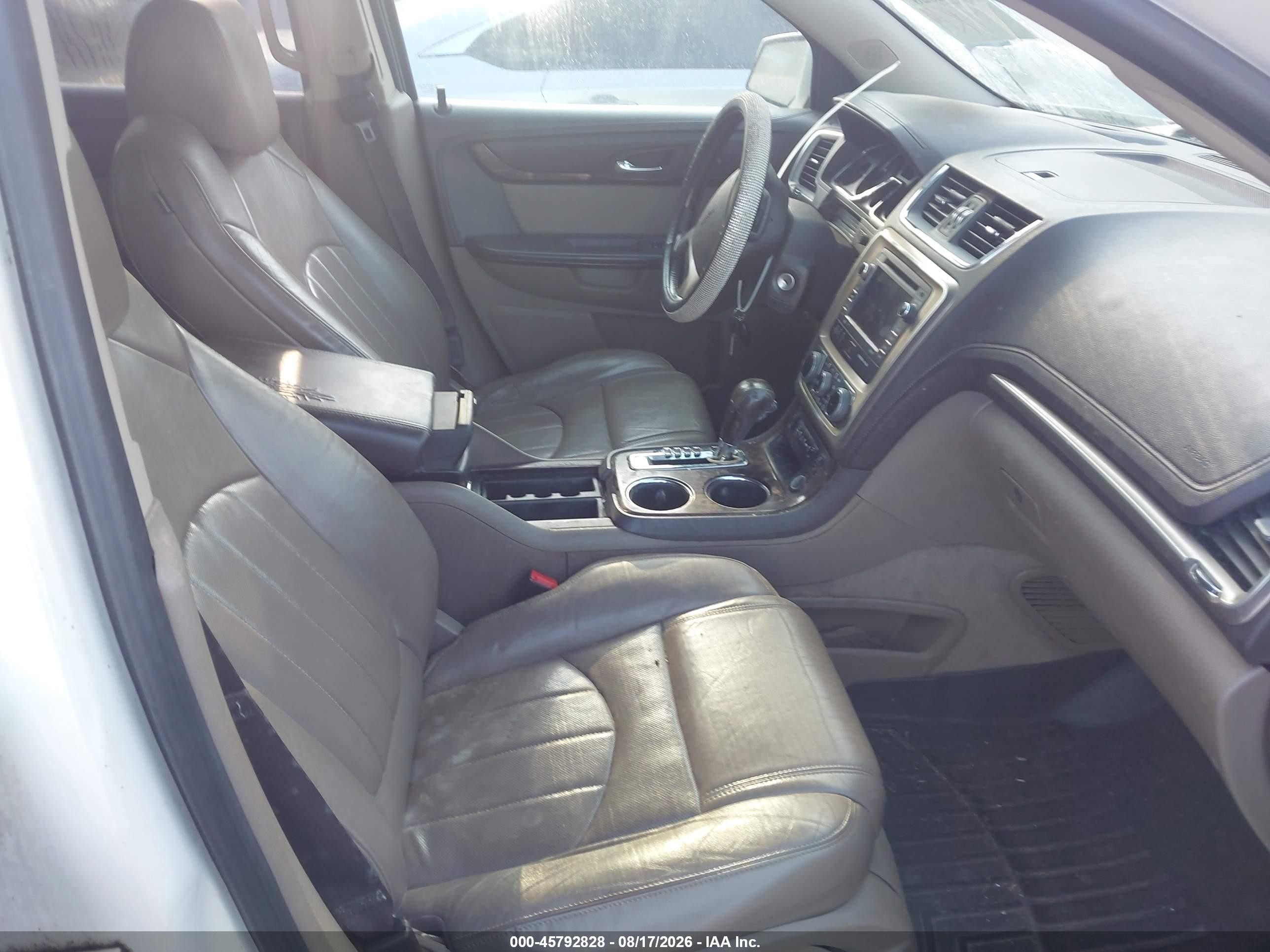 2013 Gmc Acadia Denali White vin: 1GKKRTKDXDJ218287