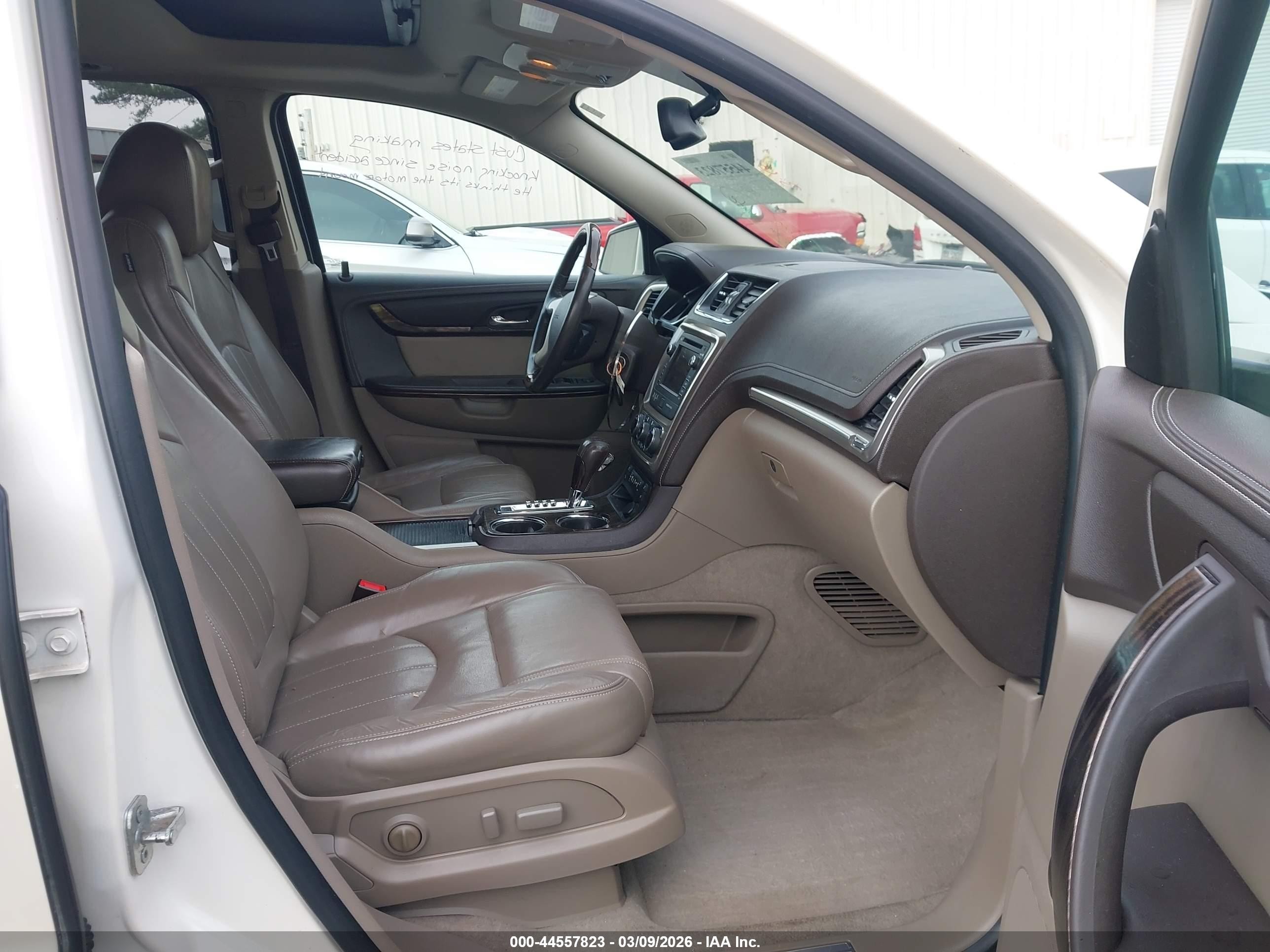 2013 Gmc Acadia Denali White vin: 1GKKRTKDXDJ221030