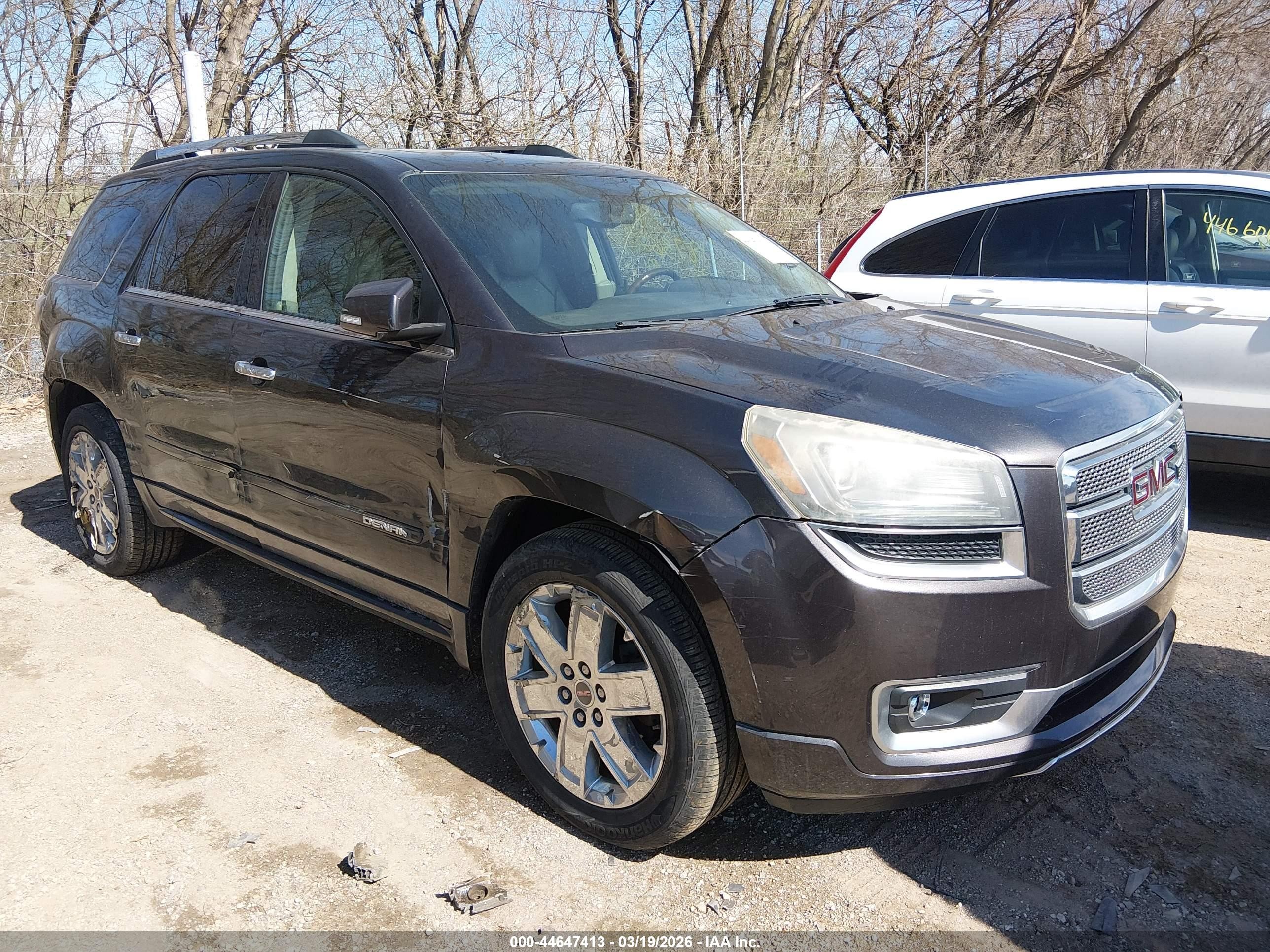 2013 Gmc Acadia Denali Gray vin: 1GKKRTKDXDJ236210