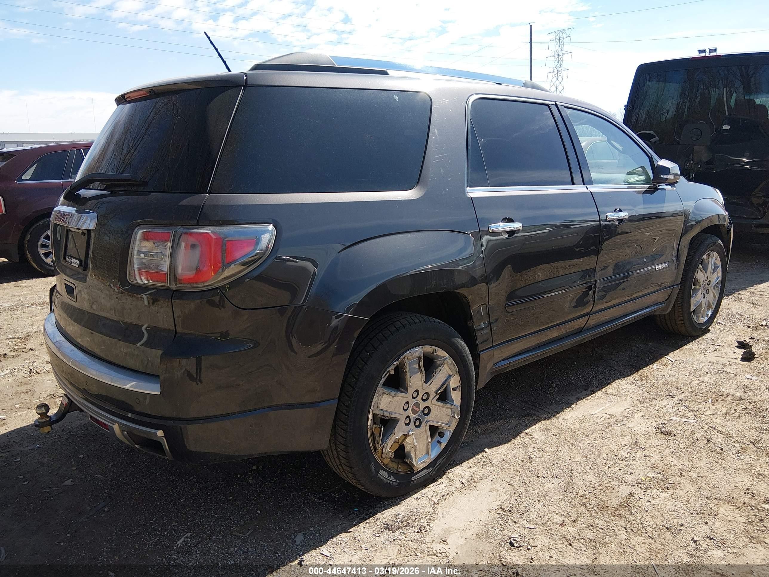 2013 Gmc Acadia Denali Gray vin: 1GKKRTKDXDJ236210
