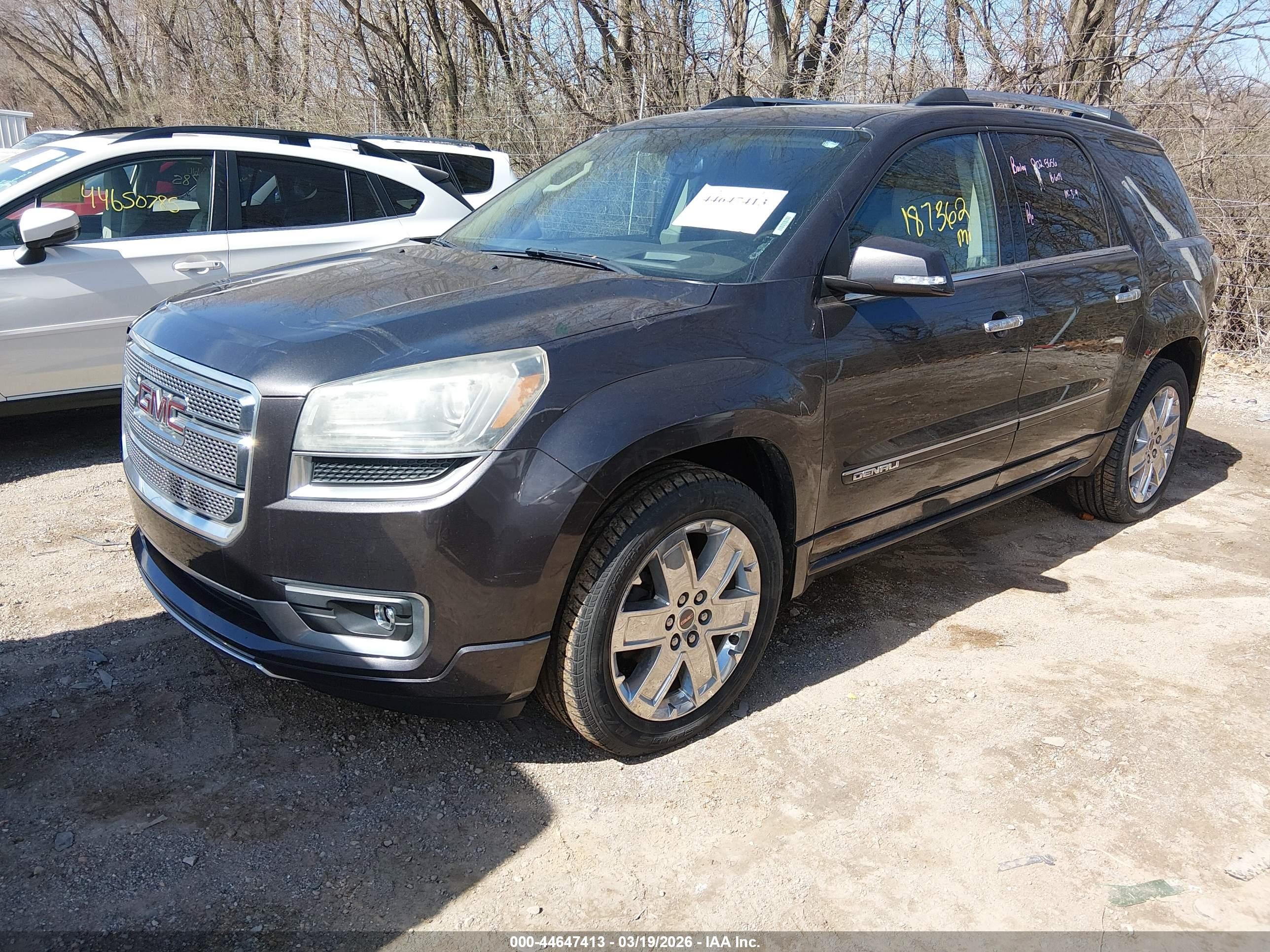 2013 Gmc Acadia Denali Gray vin: 1GKKRTKDXDJ236210