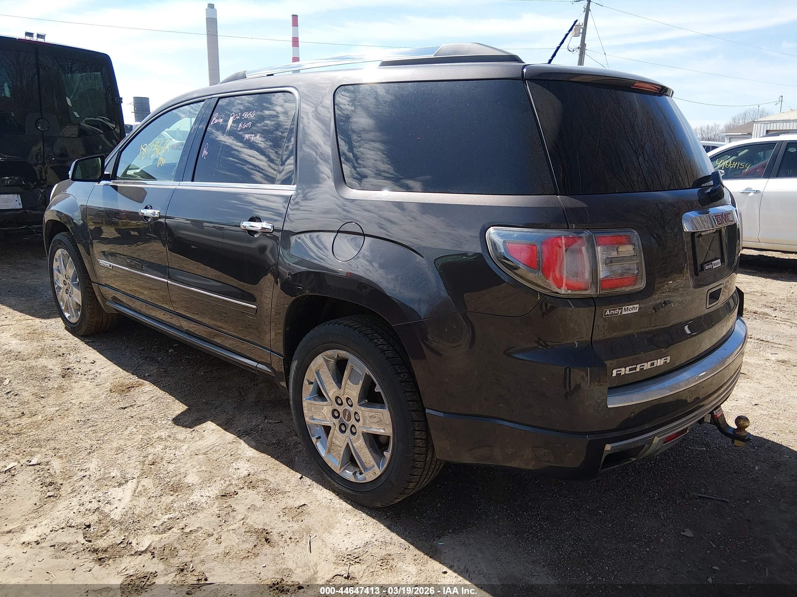 2013 Gmc Acadia Denali Gray vin: 1GKKRTKDXDJ236210