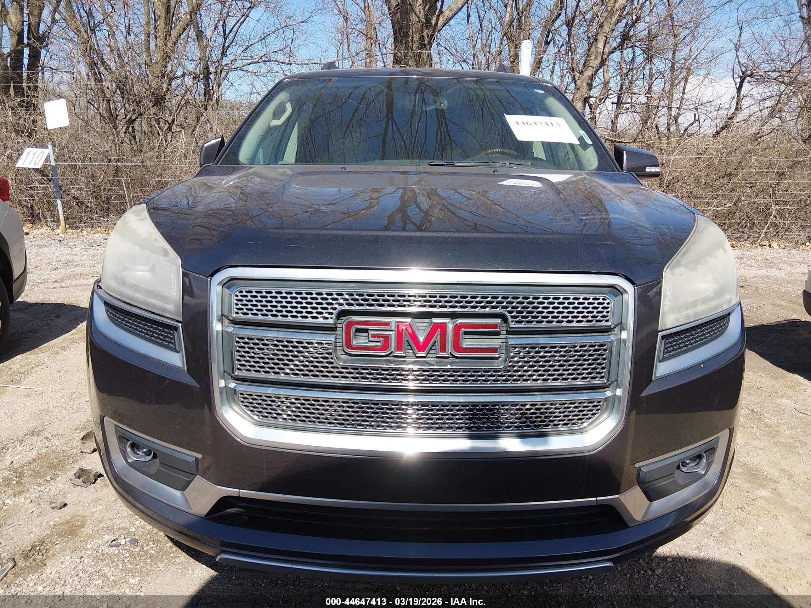 2013 Gmc Acadia Denali Gray vin: 1GKKRTKDXDJ236210