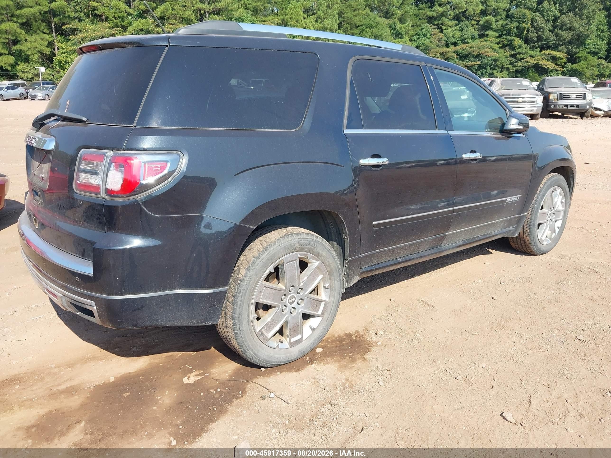 2013 Gmc Acadia Denali Black vin: 1GKKRTKDXDJ241360