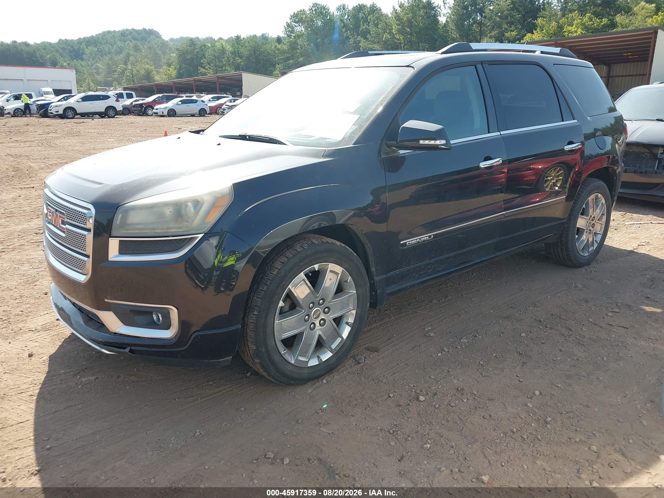 2013 Gmc Acadia Denali Black vin: 1GKKRTKDXDJ241360
