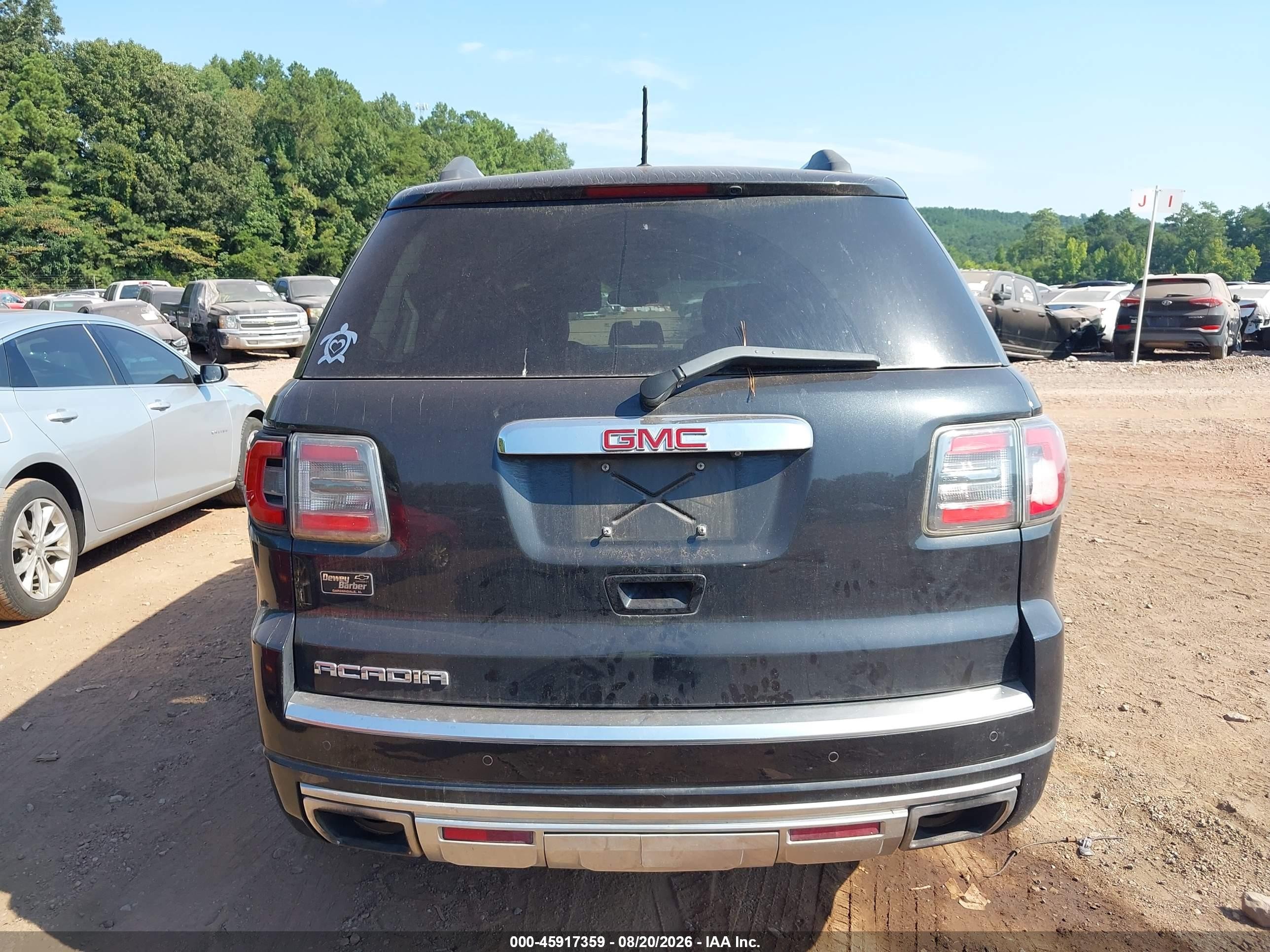 2013 Gmc Acadia Denali Black vin: 1GKKRTKDXDJ241360