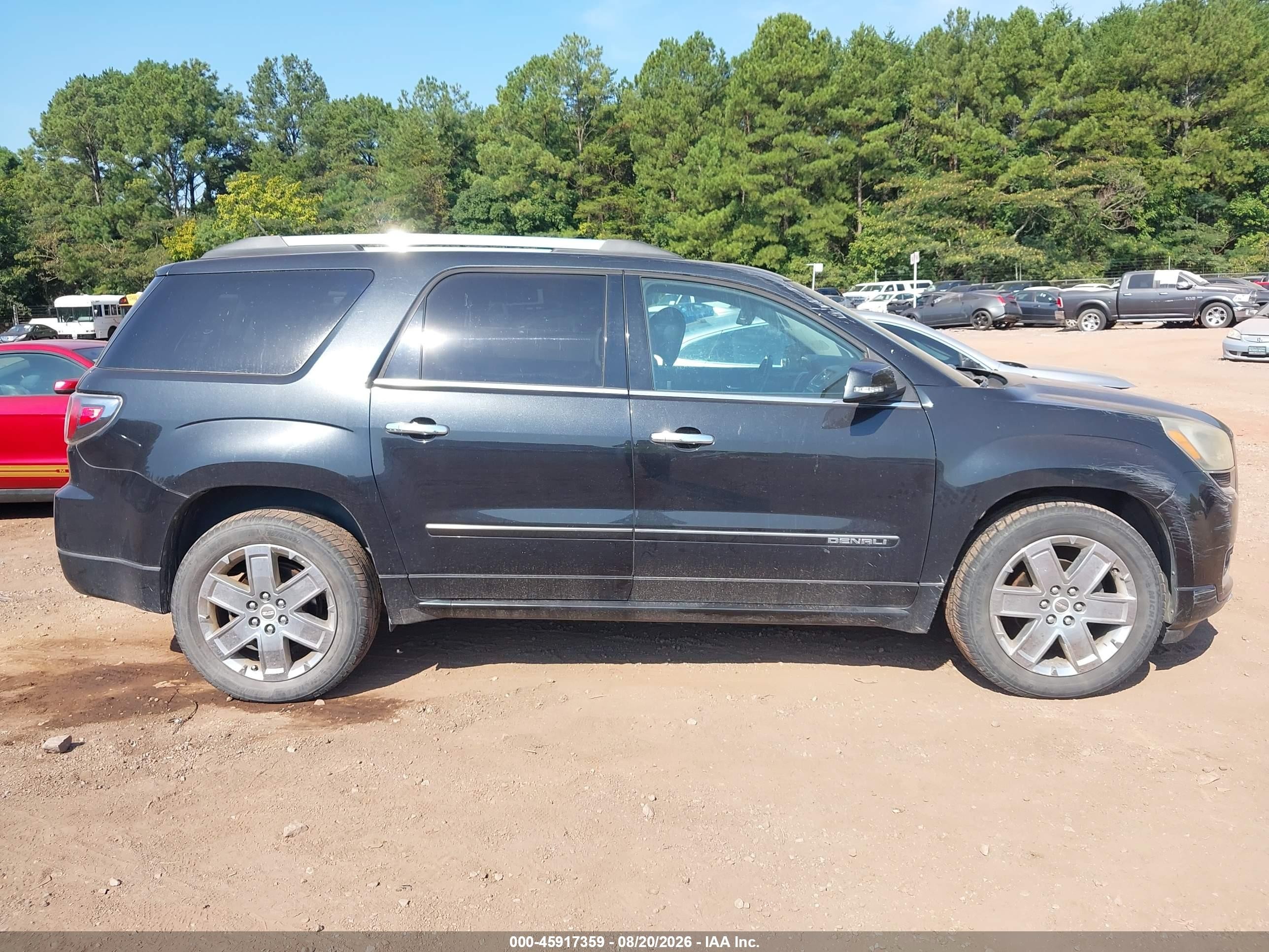 2013 Gmc Acadia Denali Black vin: 1GKKRTKDXDJ241360
