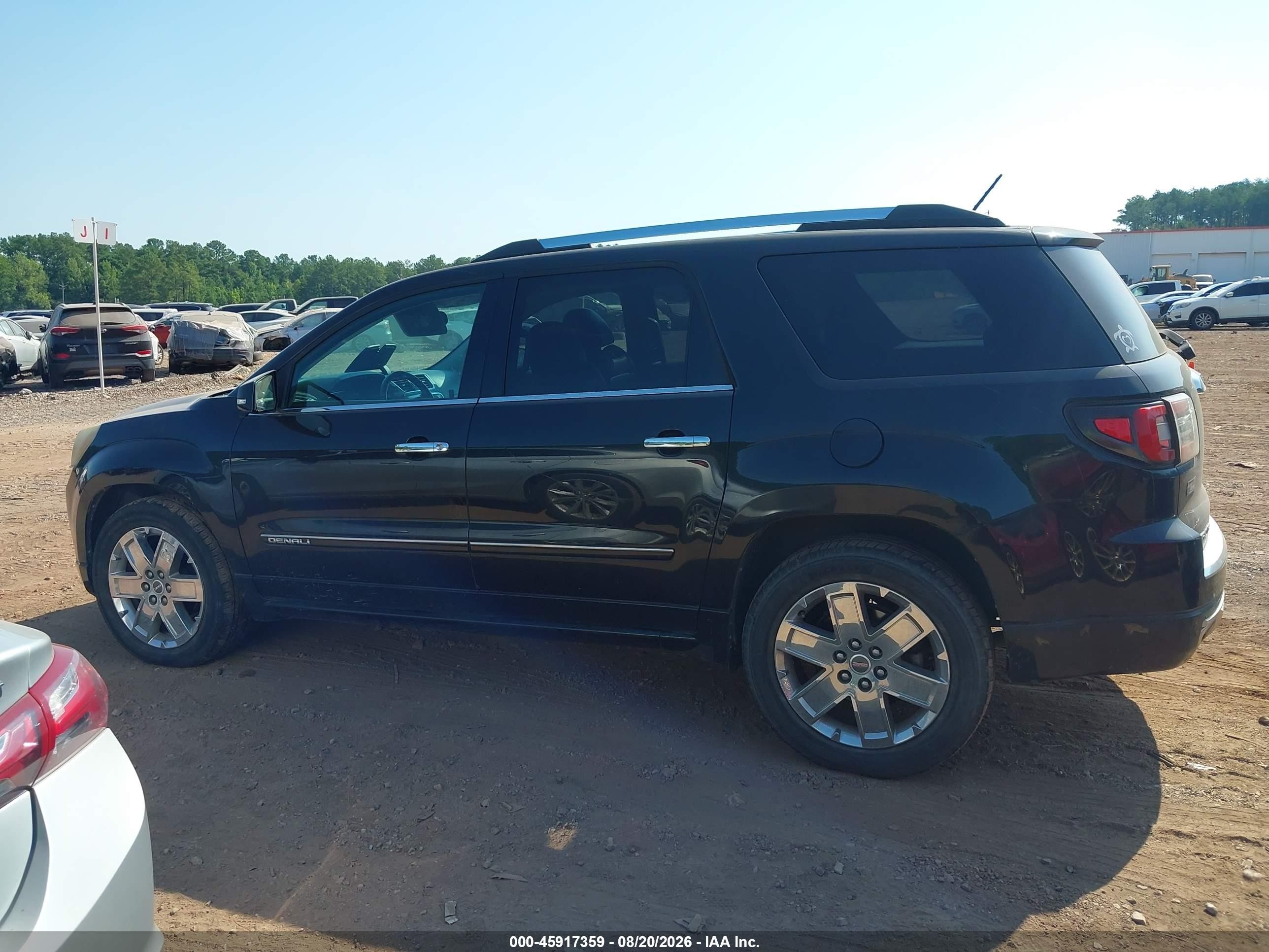 2013 Gmc Acadia Denali Black vin: 1GKKRTKDXDJ241360