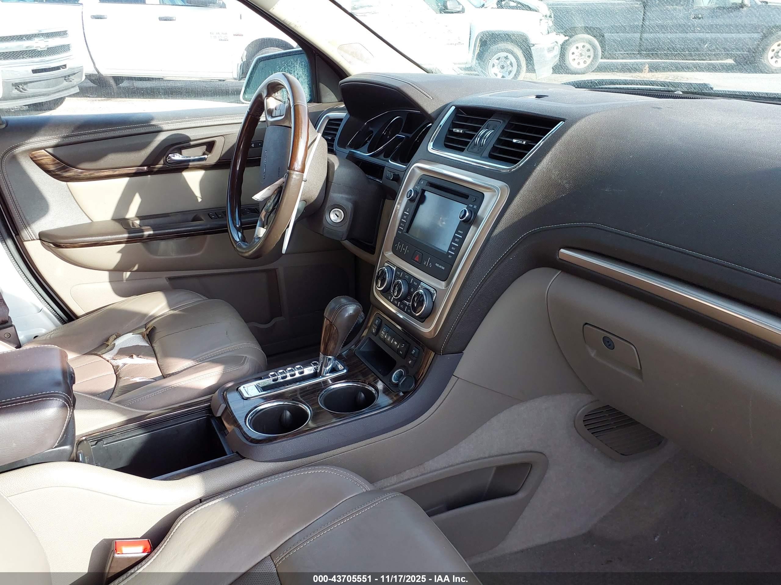 2014 Gmc Acadia Denali White vin: 1GKKRTKDXEJ143107