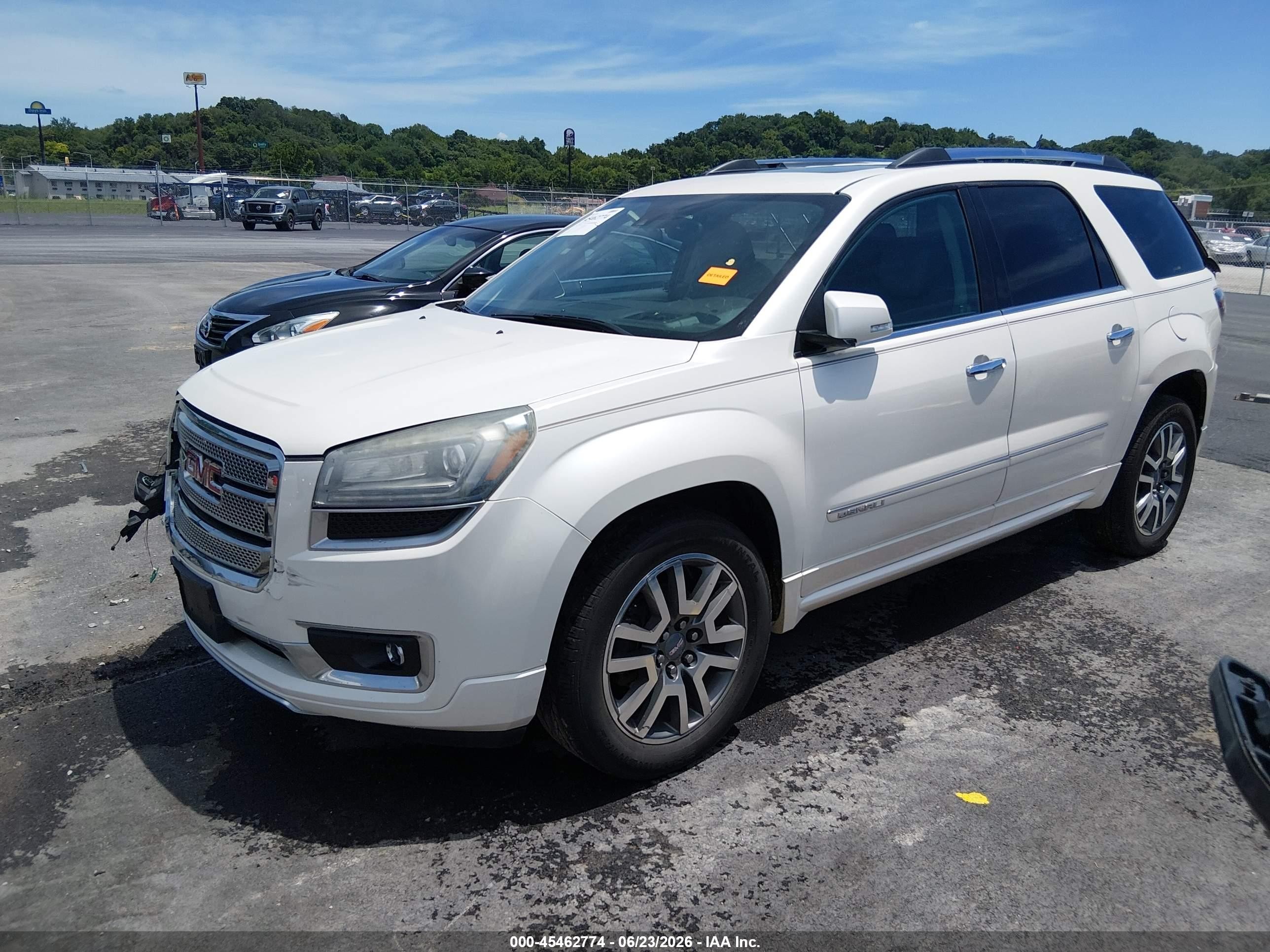 2014 Gmc Acadia Denali Белый vin: 1GKKRTKDXEJ151188