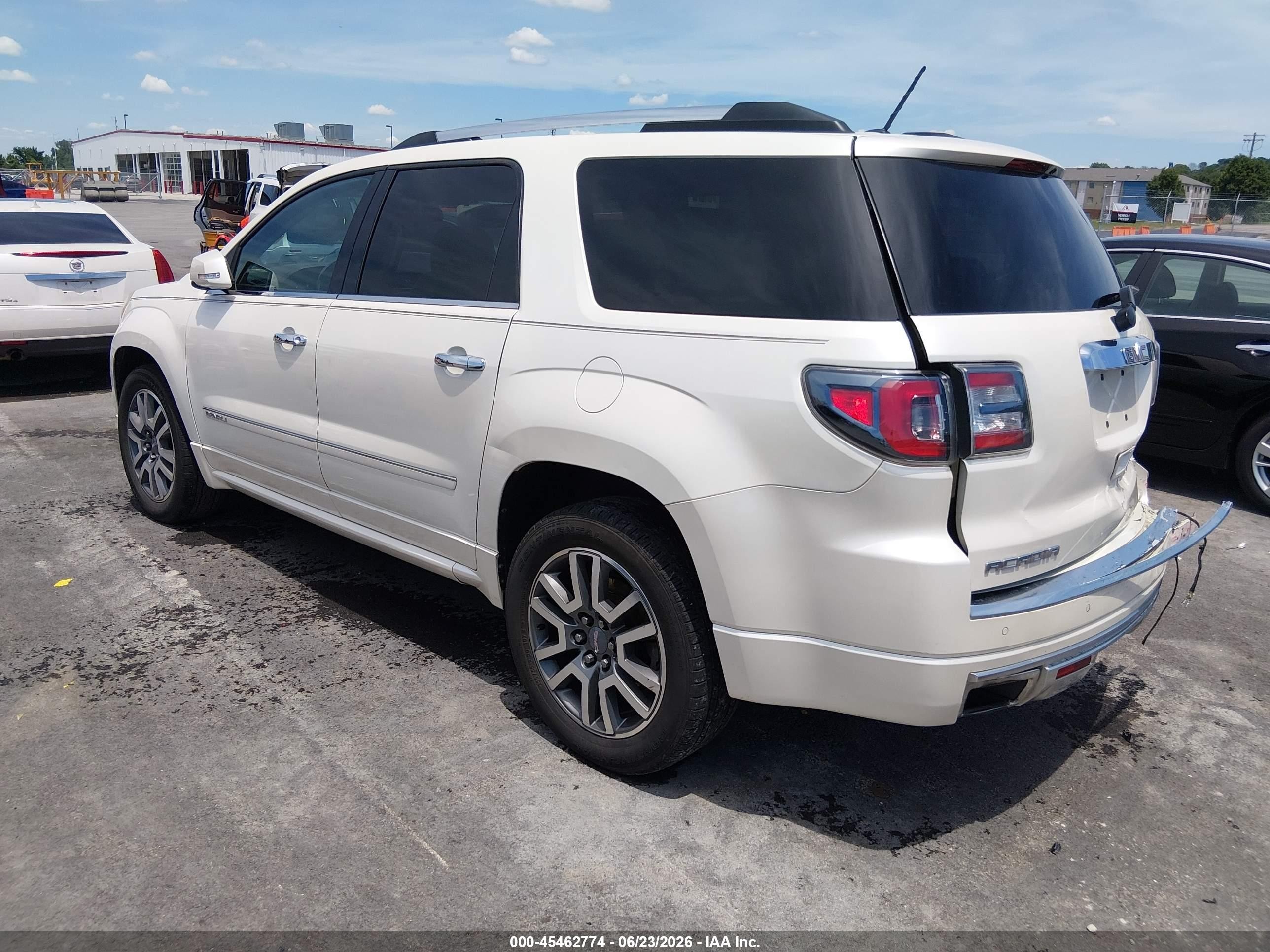 2014 Gmc Acadia Denali Белый vin: 1GKKRTKDXEJ151188