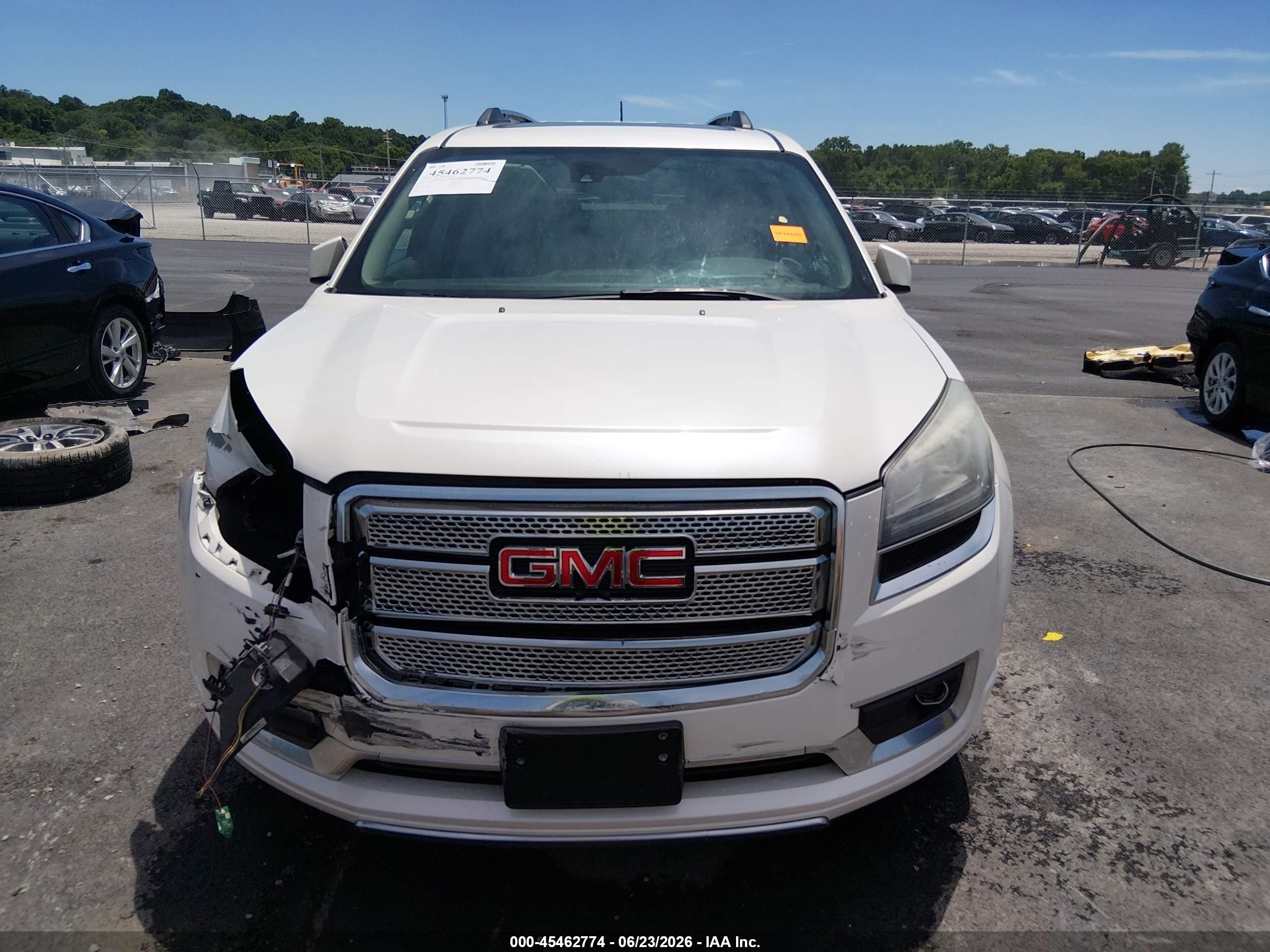 2014 Gmc Acadia Denali Белый vin: 1GKKRTKDXEJ151188