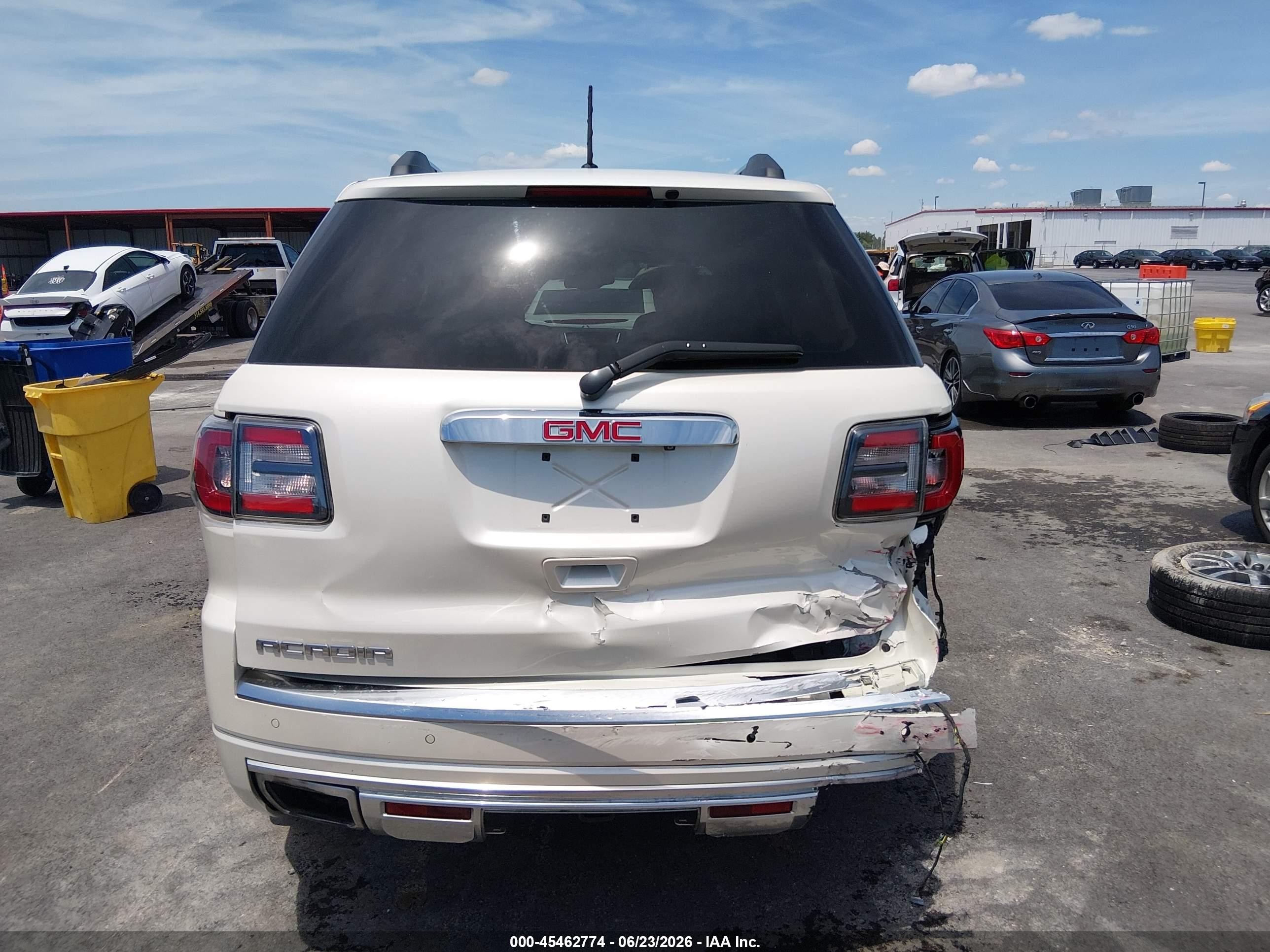 2014 Gmc Acadia Denali Белый vin: 1GKKRTKDXEJ151188