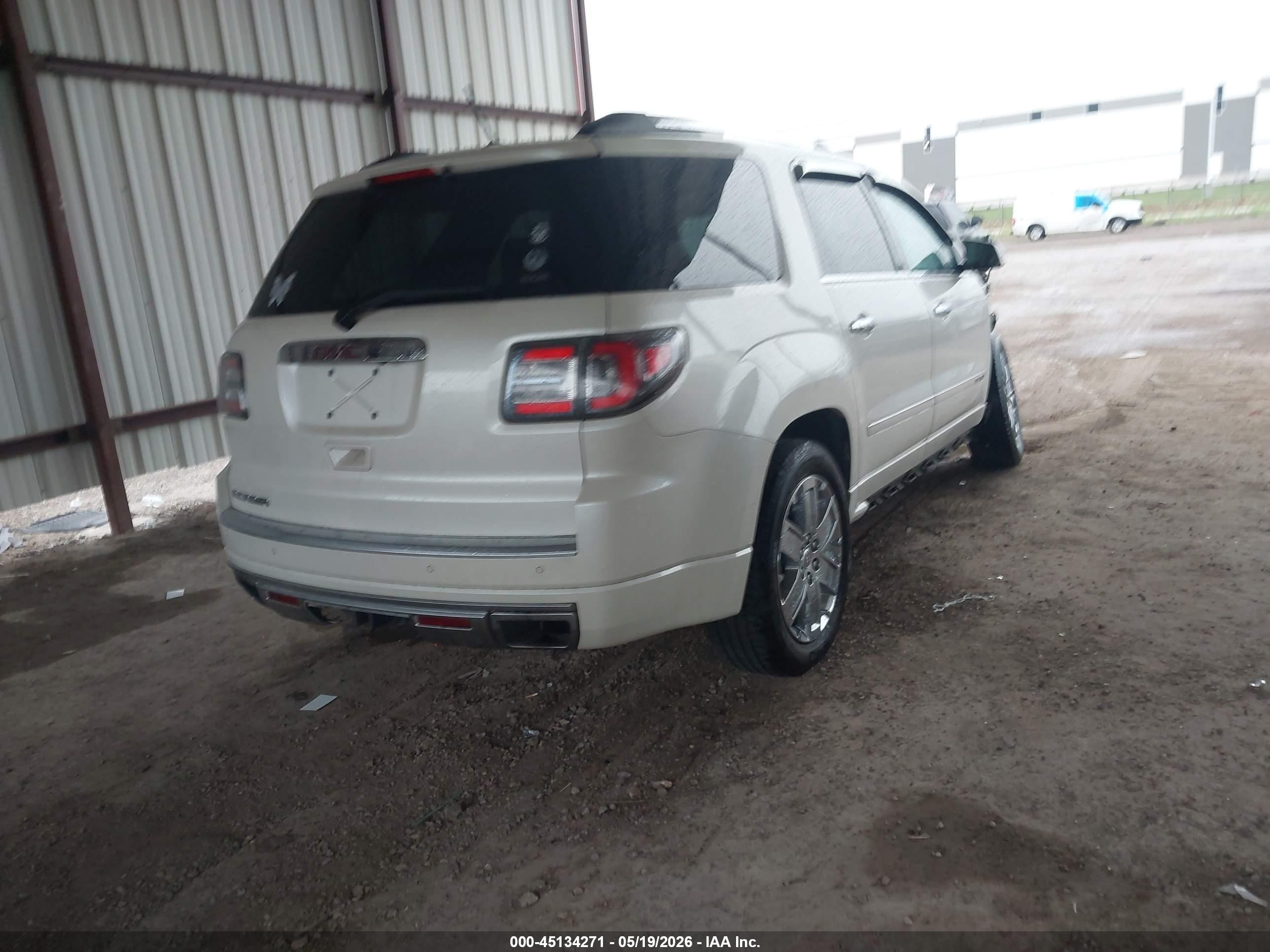 2014 Gmc Acadia Denali White vin: 1GKKRTKDXEJ220431