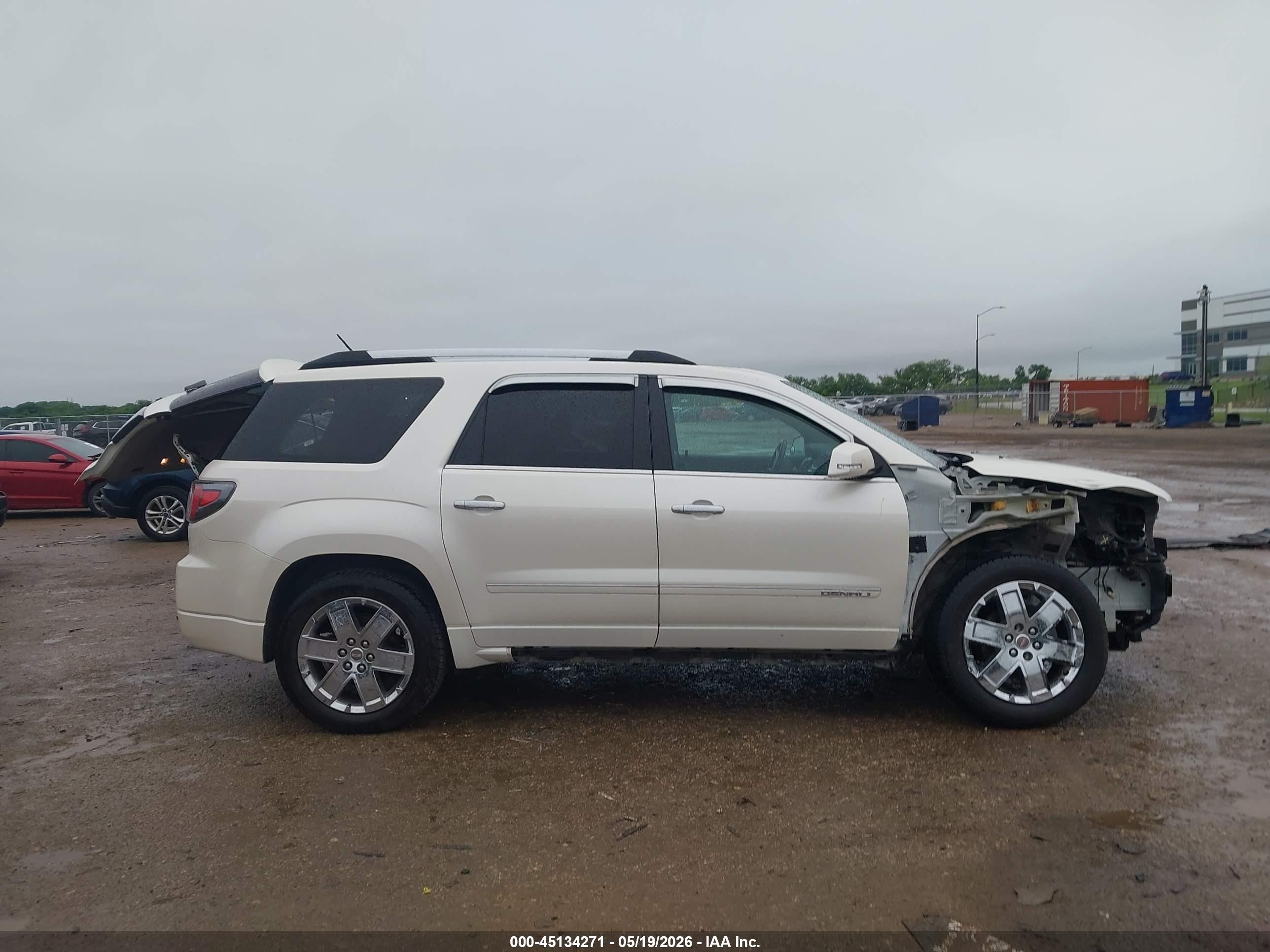 2014 Gmc Acadia Denali White vin: 1GKKRTKDXEJ220431