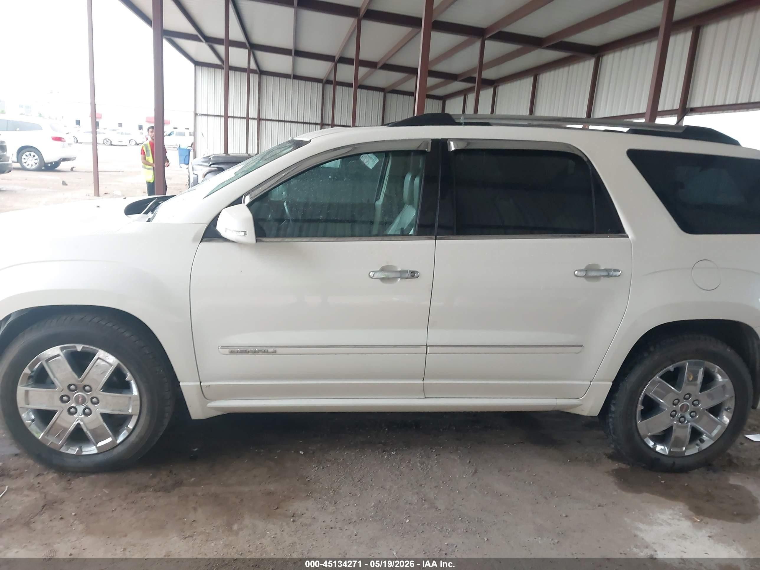 2014 Gmc Acadia Denali White vin: 1GKKRTKDXEJ220431