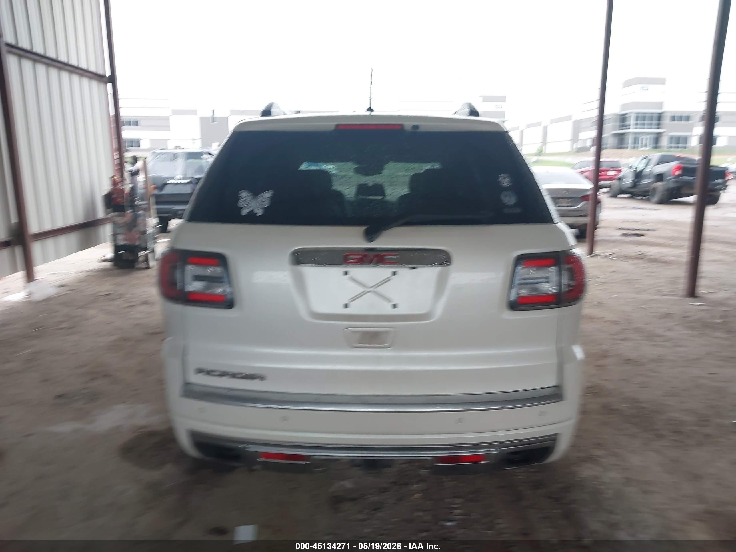2014 Gmc Acadia Denali White vin: 1GKKRTKDXEJ220431