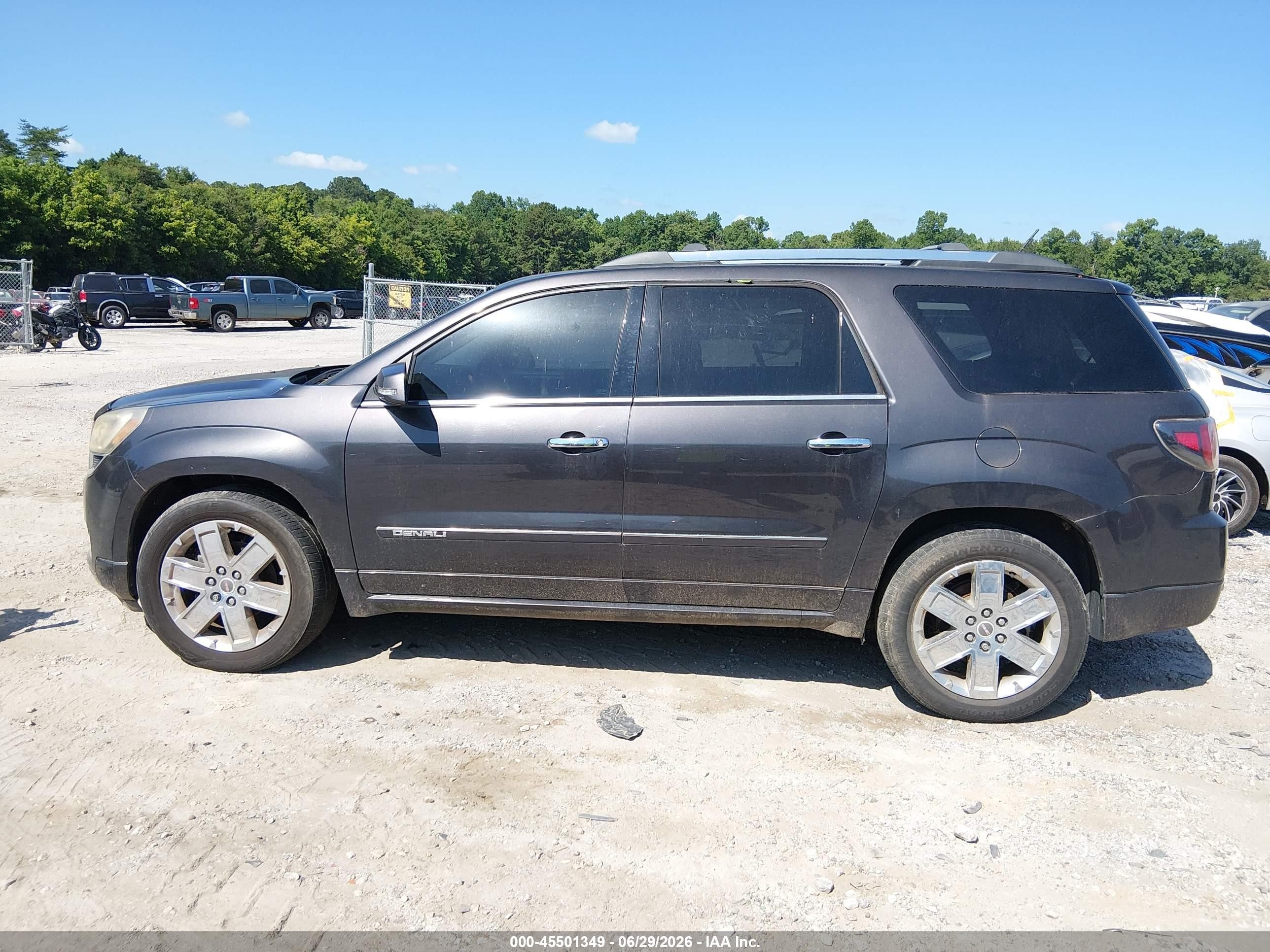 2015 Gmc Acadia Denali Gray vin: 1GKKRTKDXFJ304671