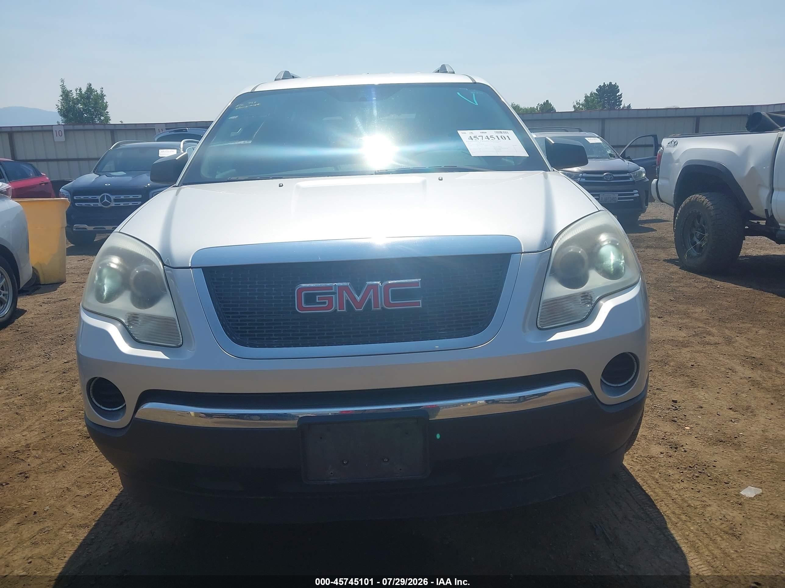 2011 Gmc Acadia Sl Серебряный vin: 1GKKVNED1BJ409788