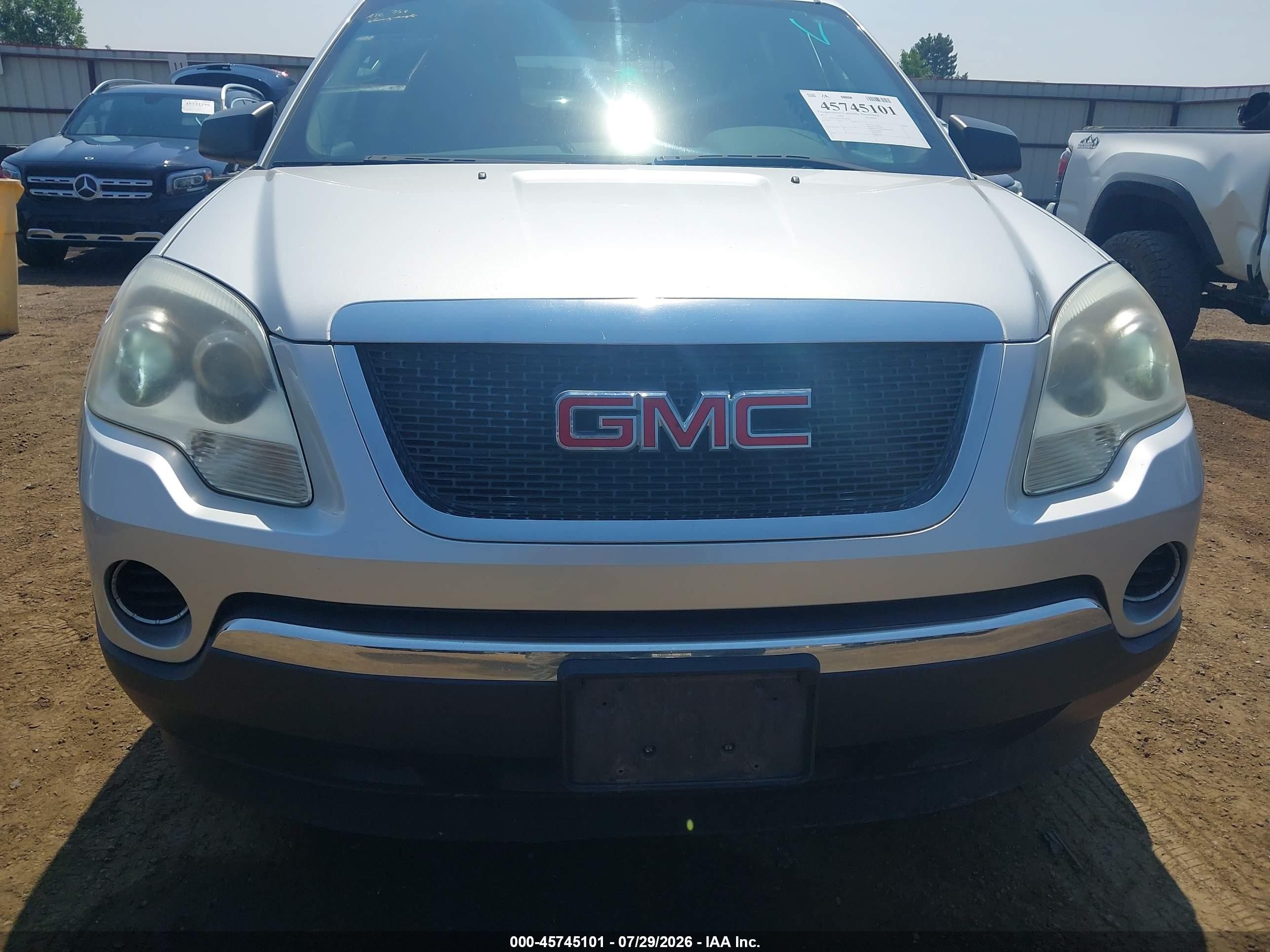 2011 Gmc Acadia Sl Серебряный vin: 1GKKVNED1BJ409788
