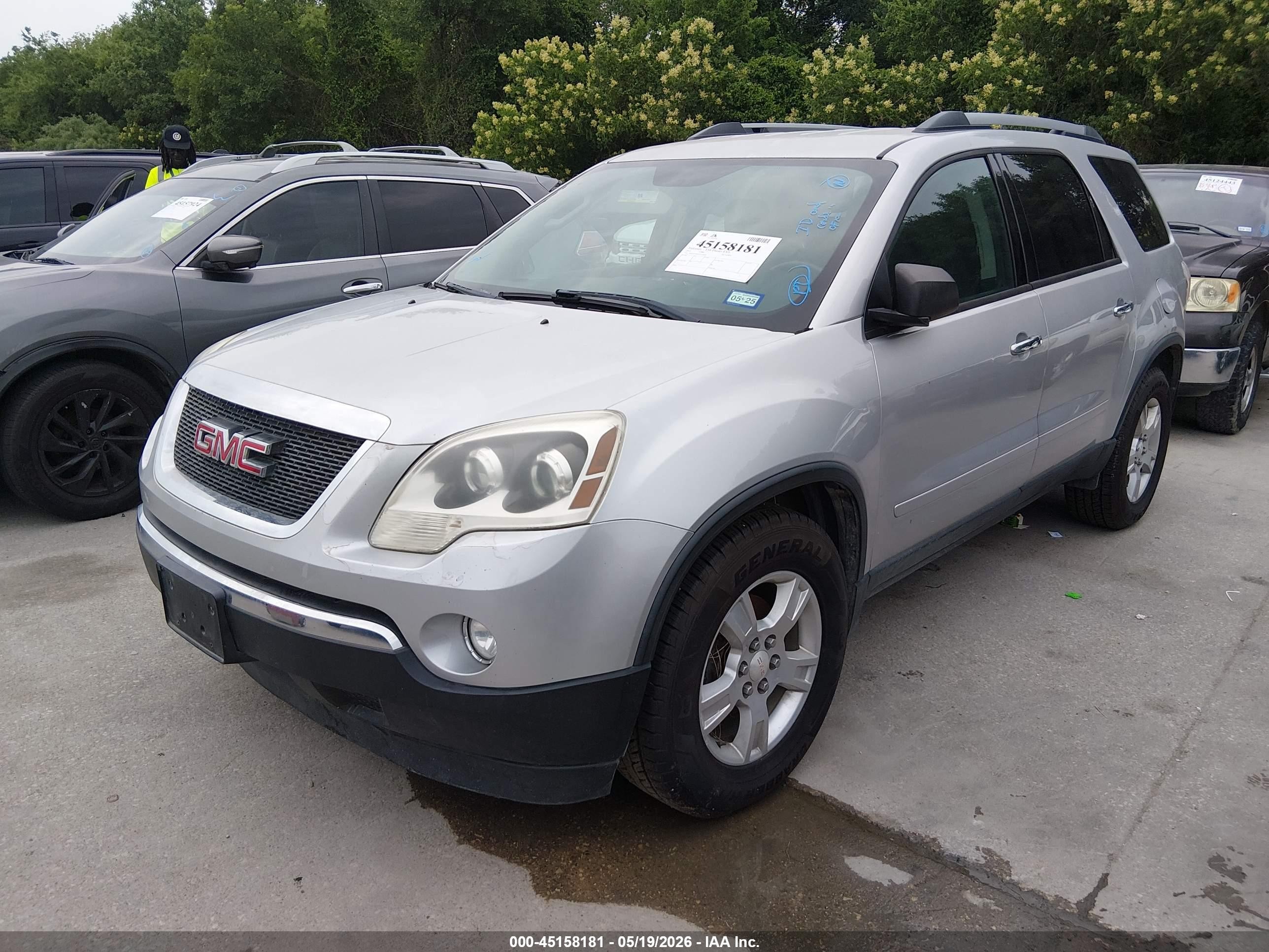 2012 Gmc Acadia Sl Silver vin: 1GKKVNED2CJ124809