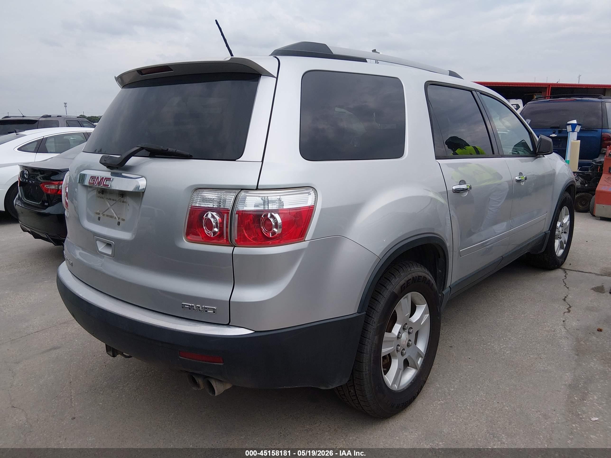 2012 Gmc Acadia Sl Silver vin: 1GKKVNED2CJ124809