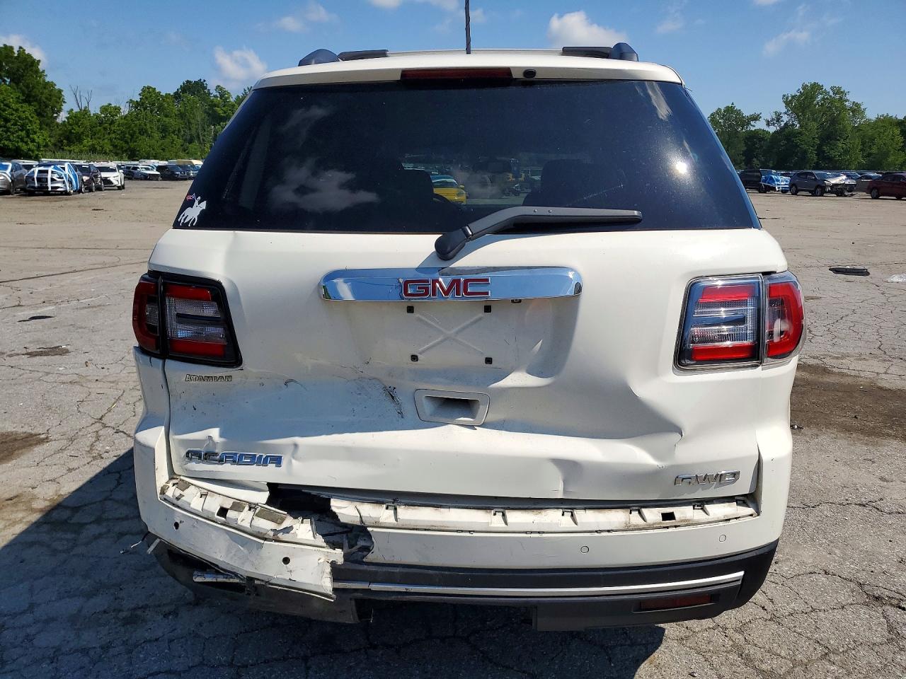 2014 Gmc Acadia Sle White vin: 1GKKVNED2EJ205425