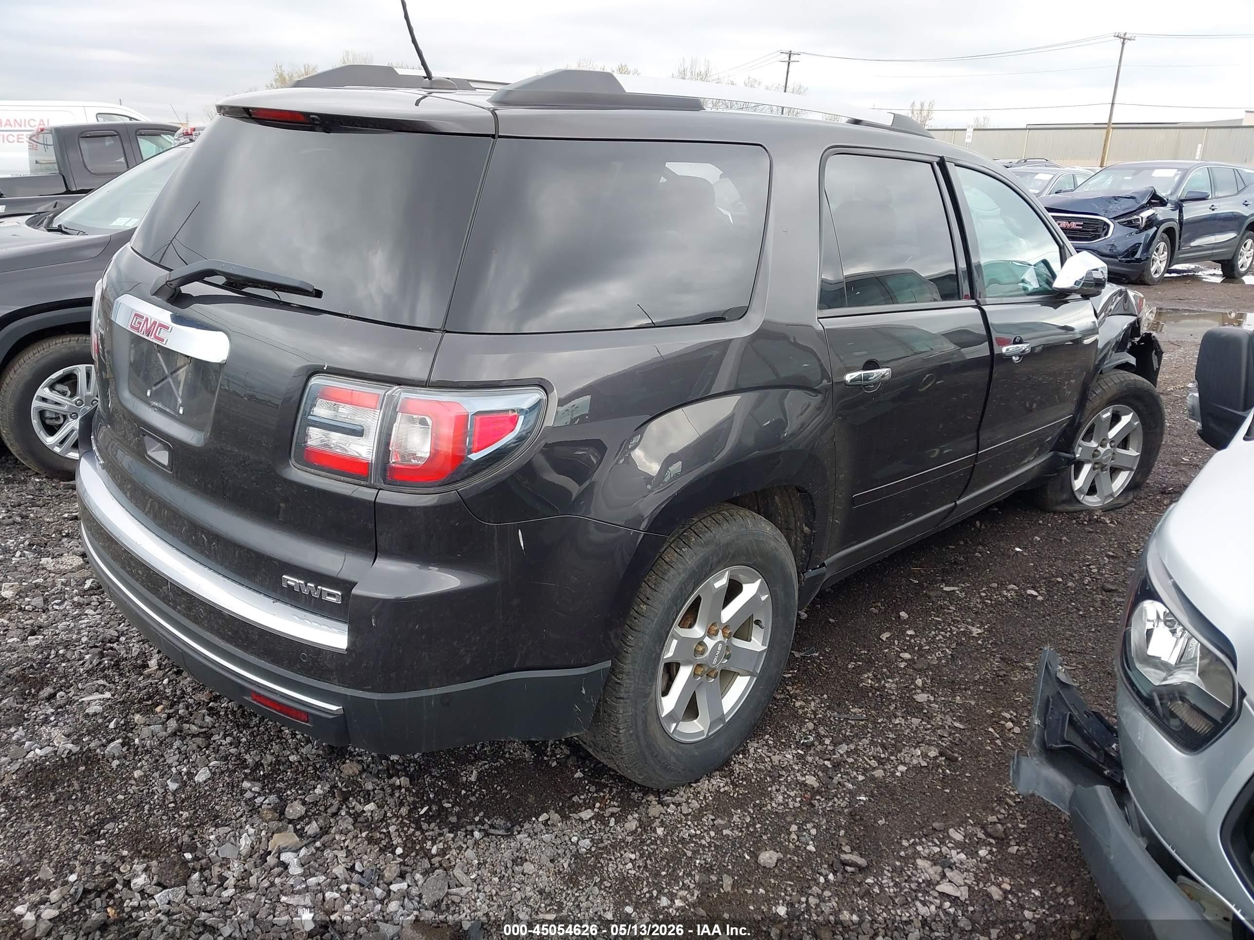 2015 Gmc Acadia Sle-1 Black vin: 1GKKVNED2FJ207516