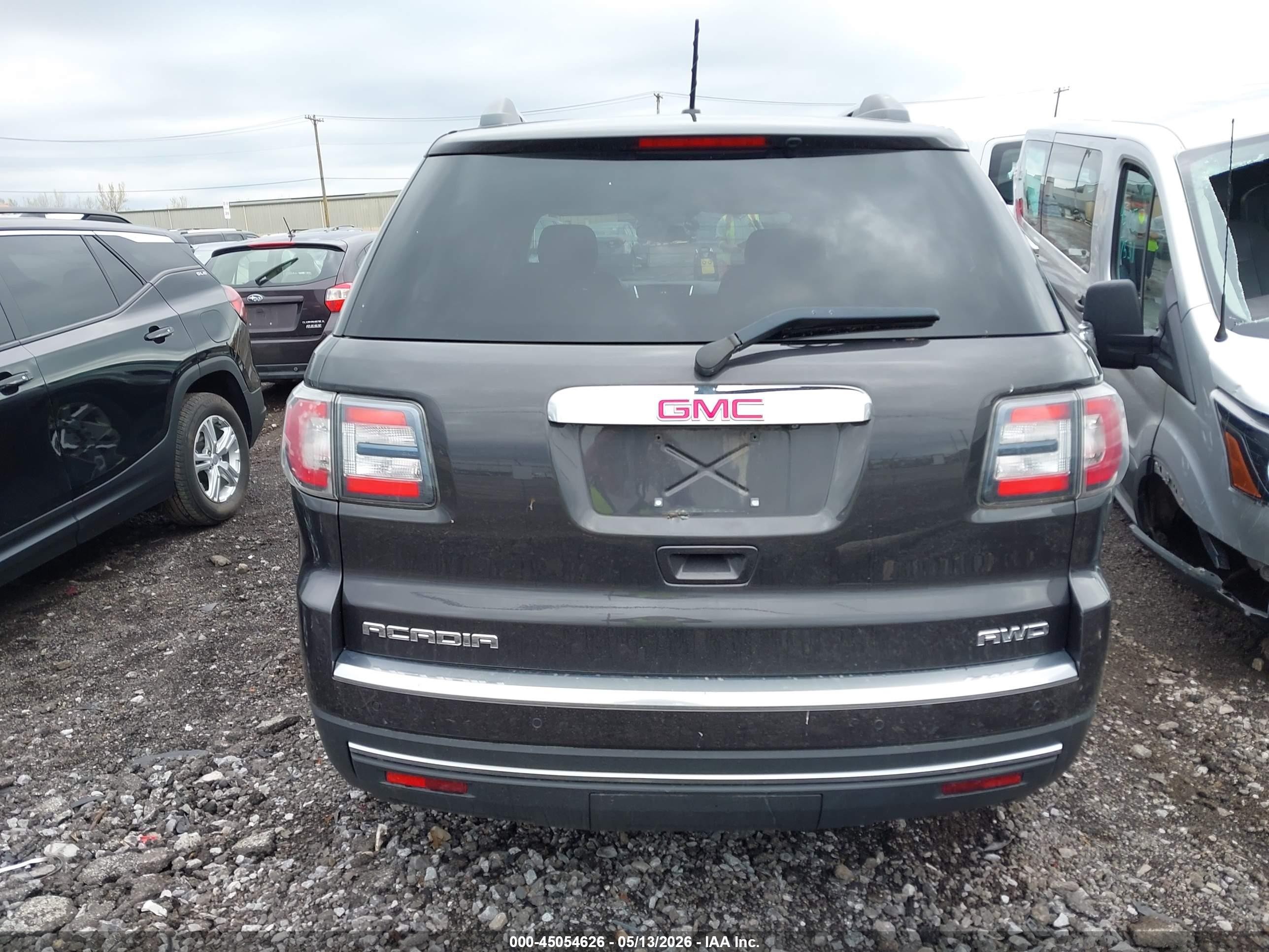 2015 Gmc Acadia Sle-1 Black vin: 1GKKVNED2FJ207516