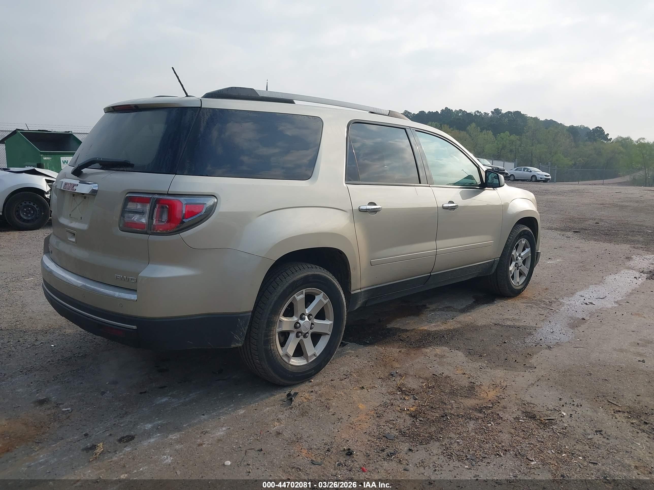 2014 Gmc Acadia Sle-1 Beige vin: 1GKKVNED3EJ368388