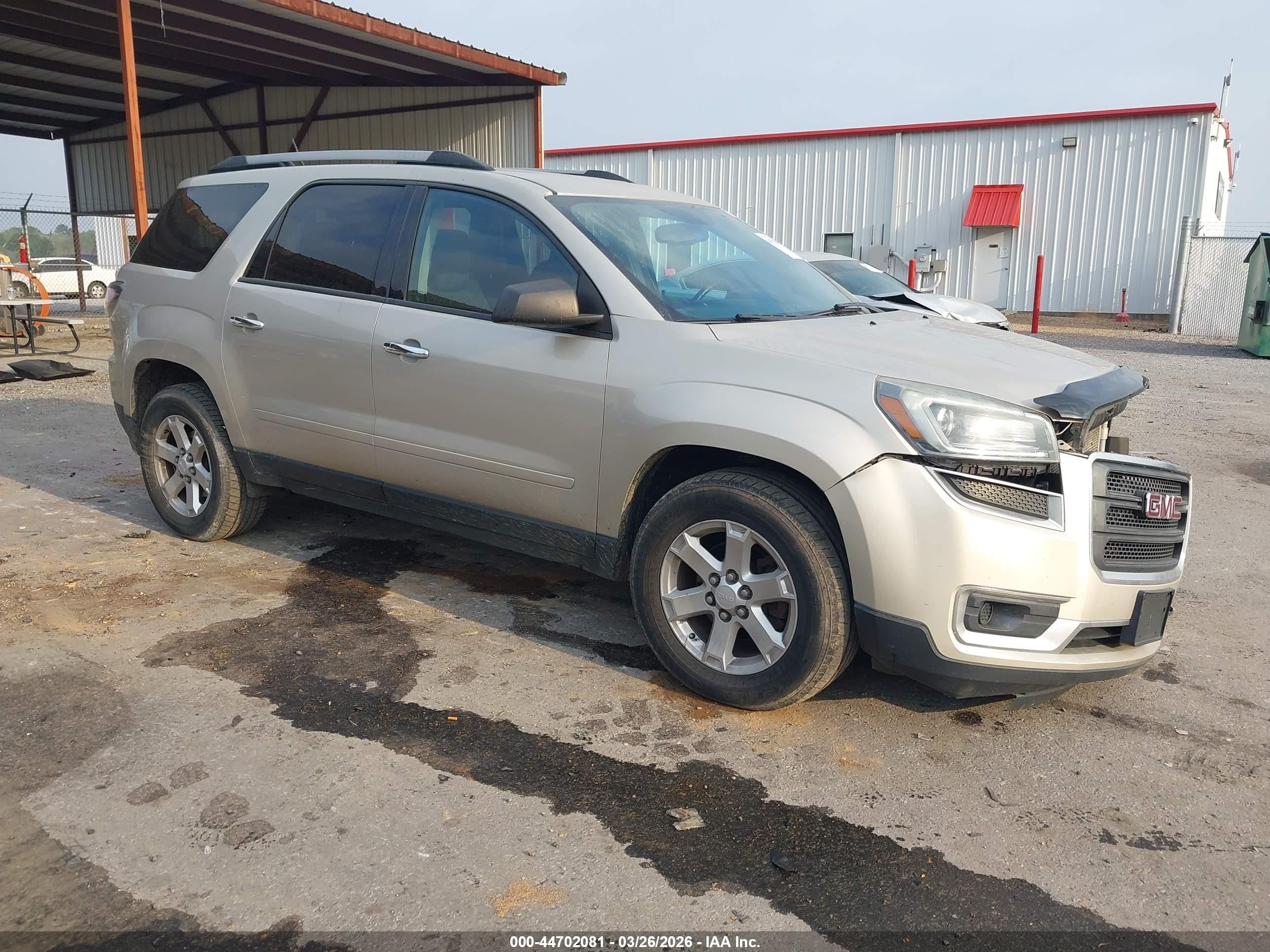 2014 Gmc Acadia Sle-1 Beige vin: 1GKKVNED3EJ368388