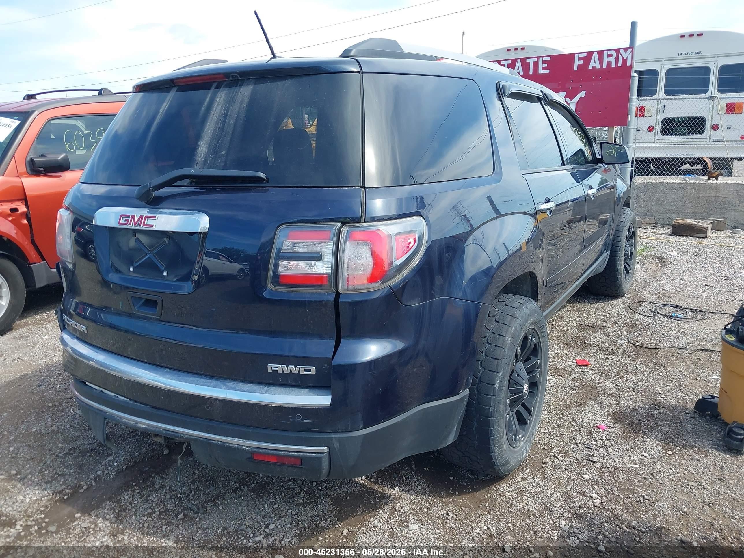 2015 Gmc Acadia Sle-1 Dark Blue vin: 1GKKVNED3FJ164711