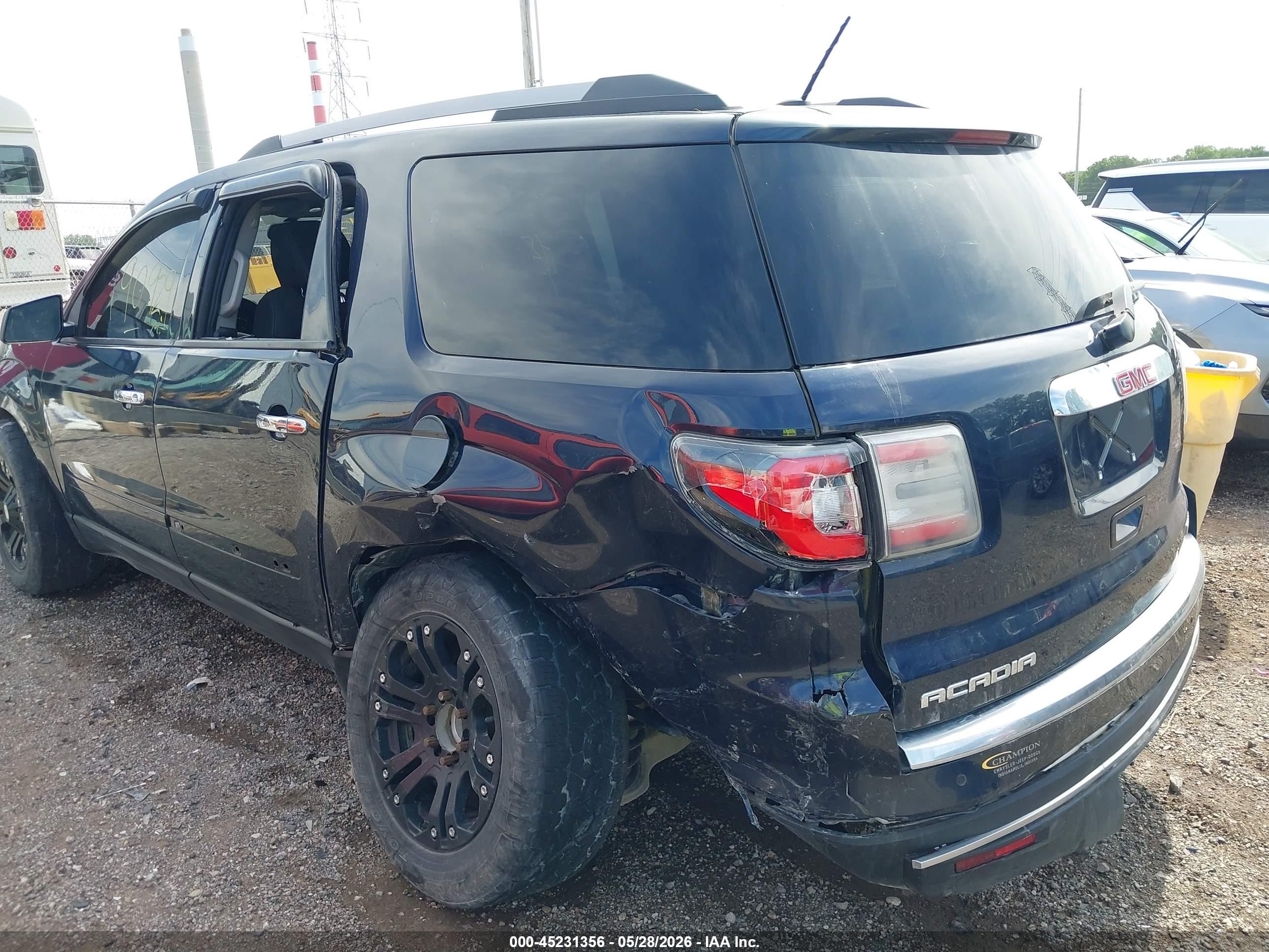 2015 Gmc Acadia Sle-1 Dark Blue vin: 1GKKVNED3FJ164711