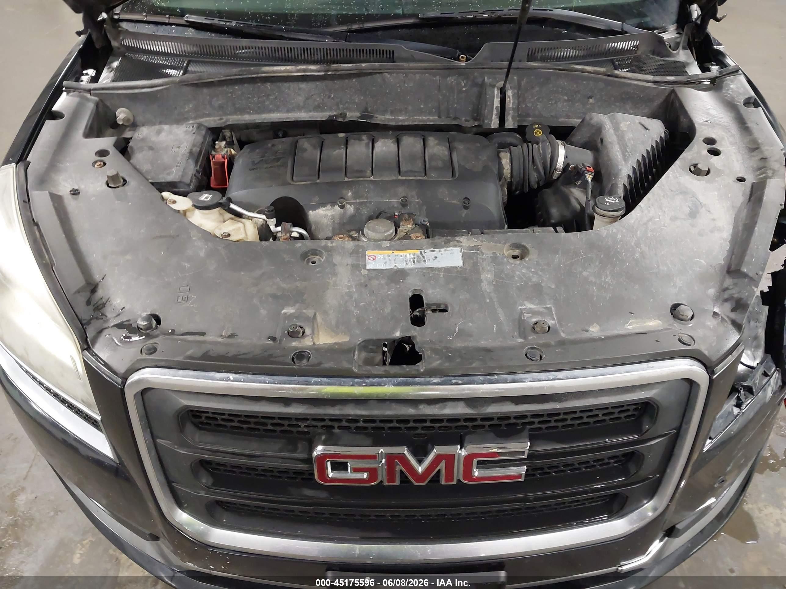 2013 Gmc Acadia Sle-1 Black vin: 1GKKVNED4DJ145288