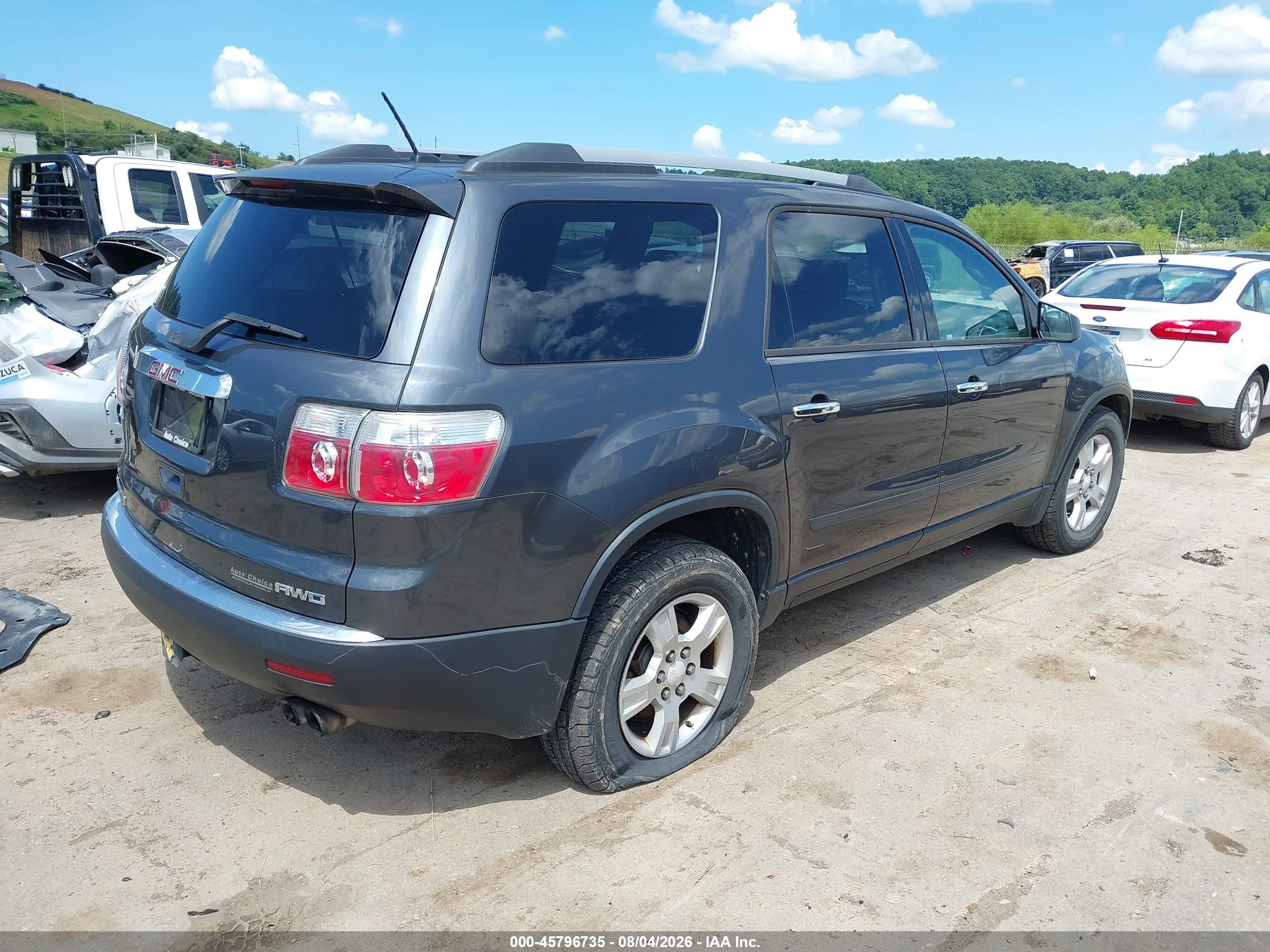 2012 Gmc Acadia Sl Gray vin: 1GKKVNED5CJ370124