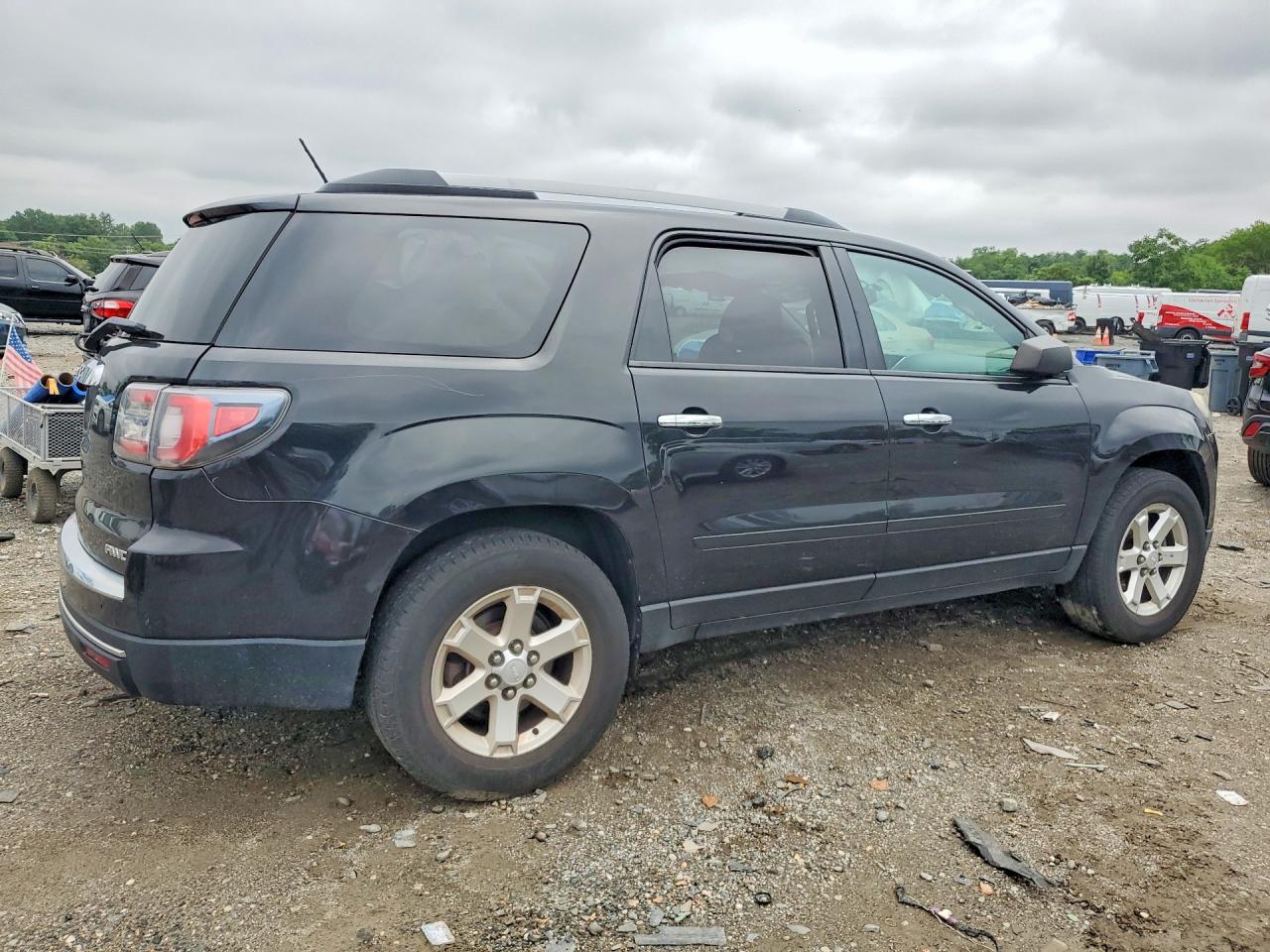 2015 Gmc Acadia Sle Black vin: 1GKKVNED6FJ186847