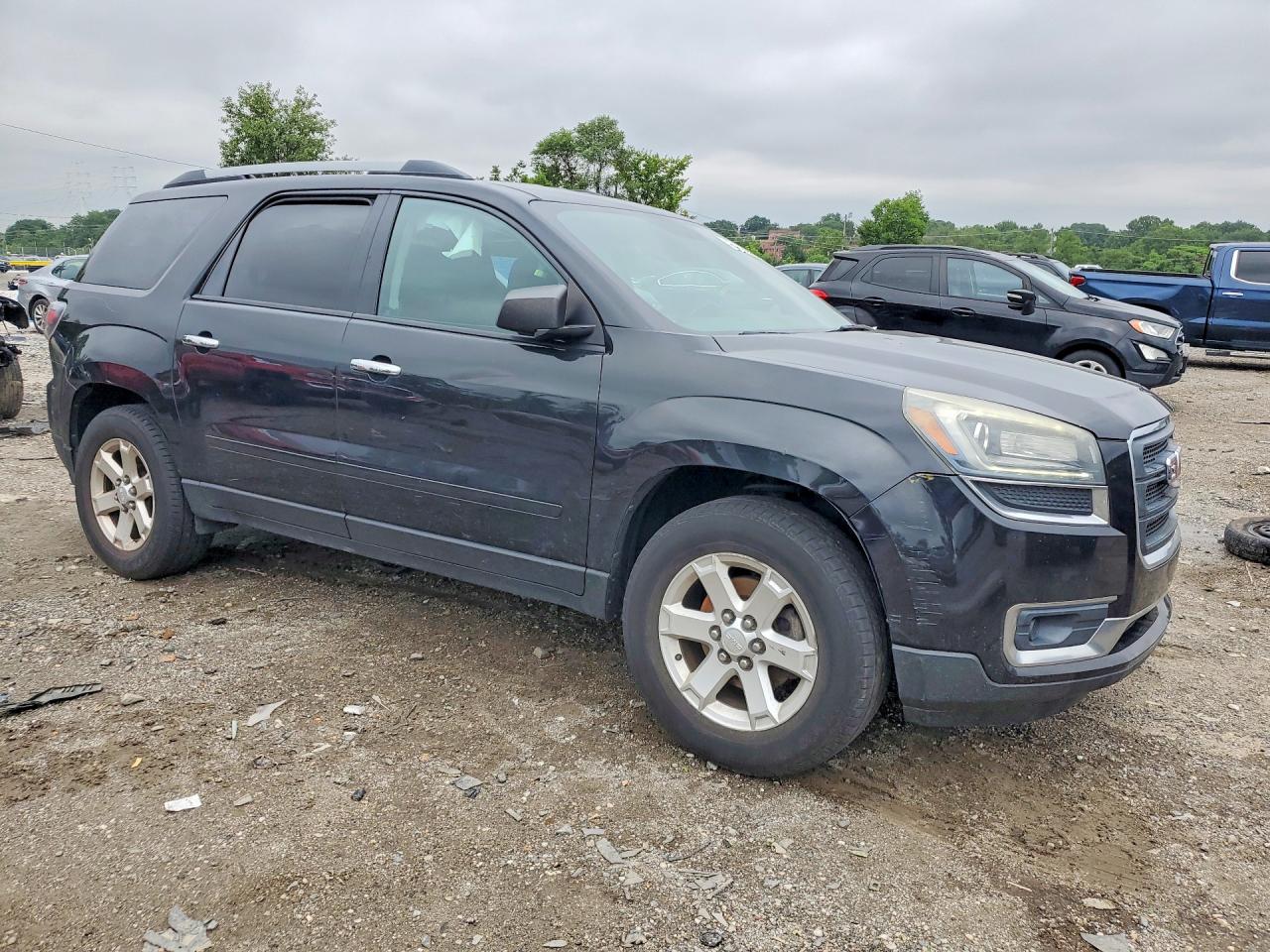 2015 Gmc Acadia Sle Black vin: 1GKKVNED6FJ186847