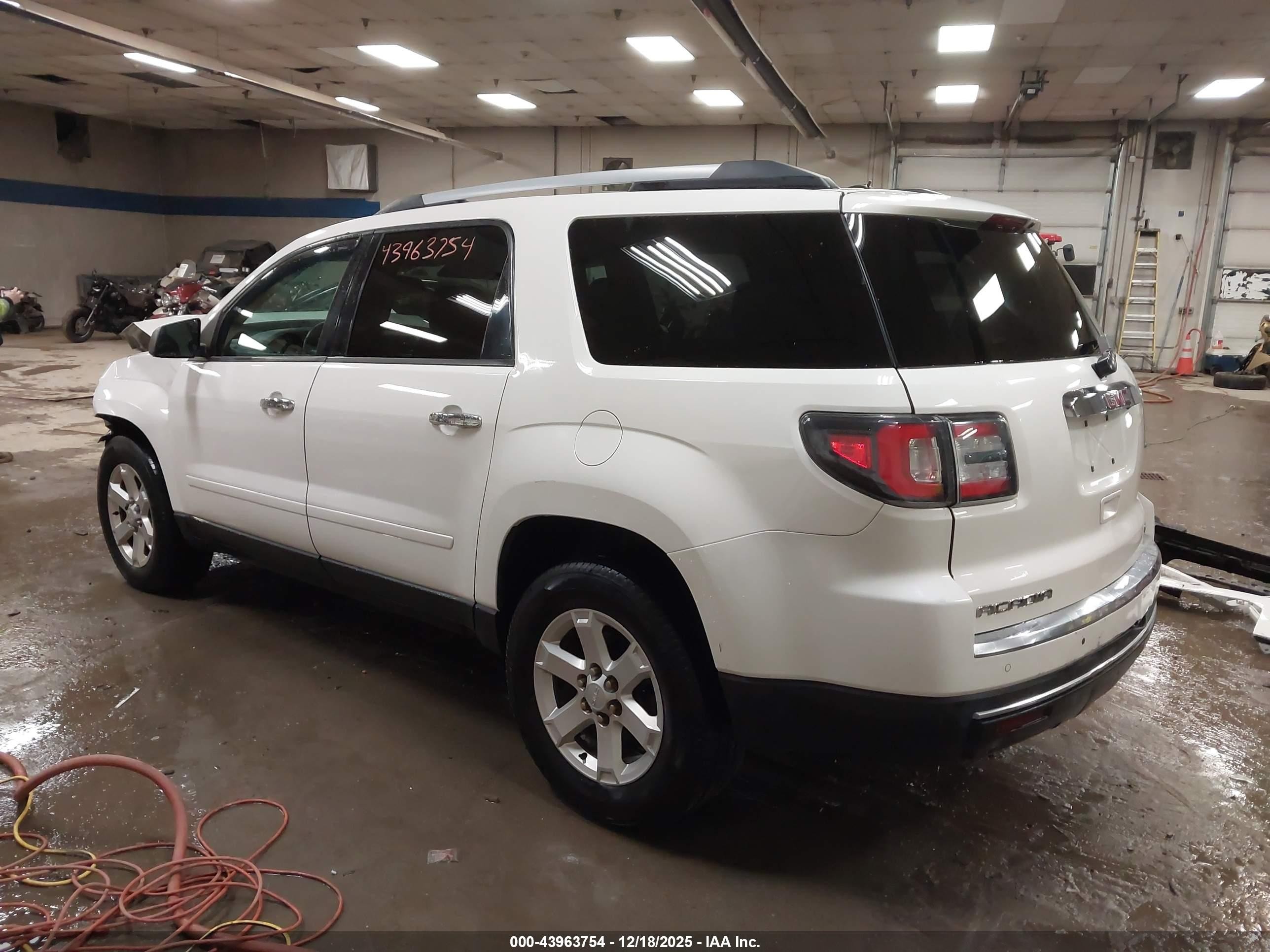 2015 Gmc Acadia Sle-1 White vin: 1GKKVNED6FJ230040