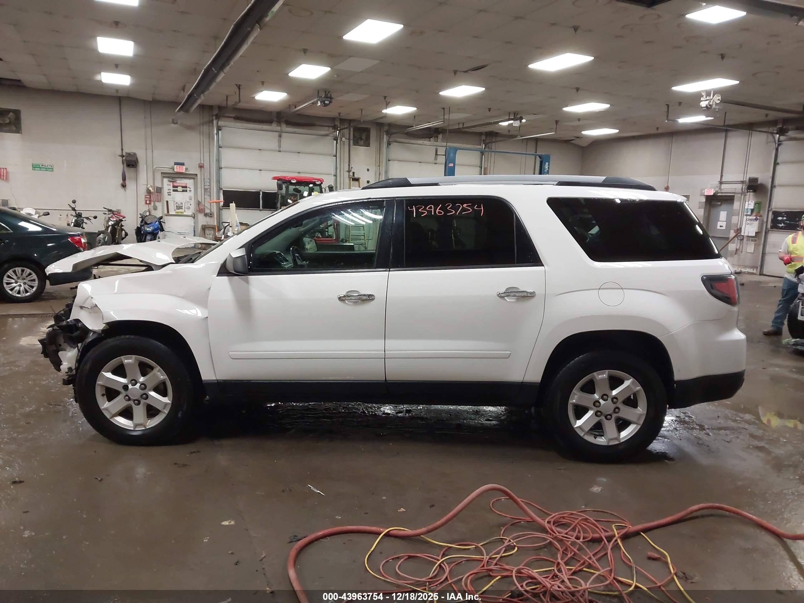 2015 Gmc Acadia Sle-1 White vin: 1GKKVNED6FJ230040