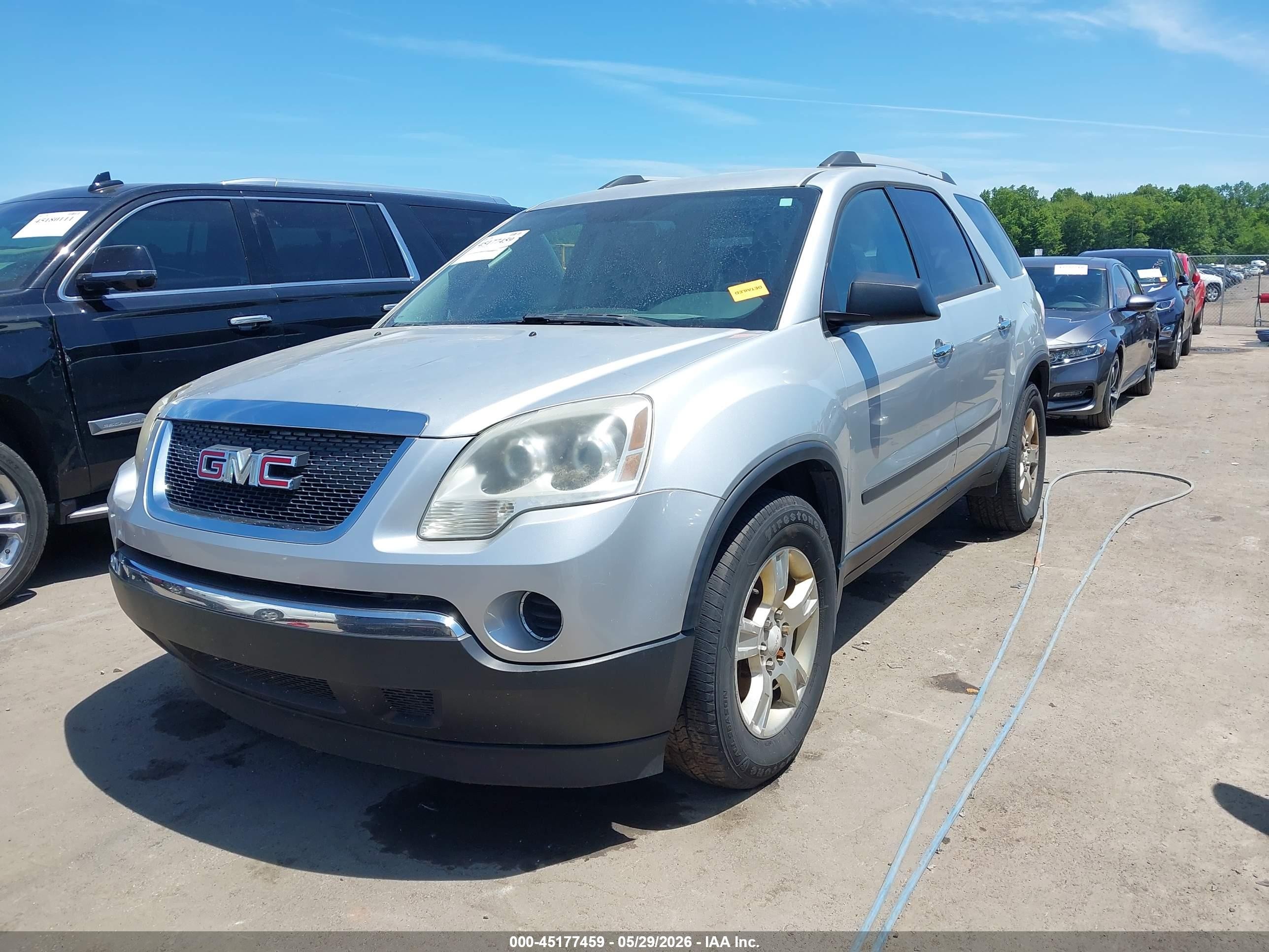 2011 Gmc Acadia Sl Silver vin: 1GKKVNED8BJ109312
